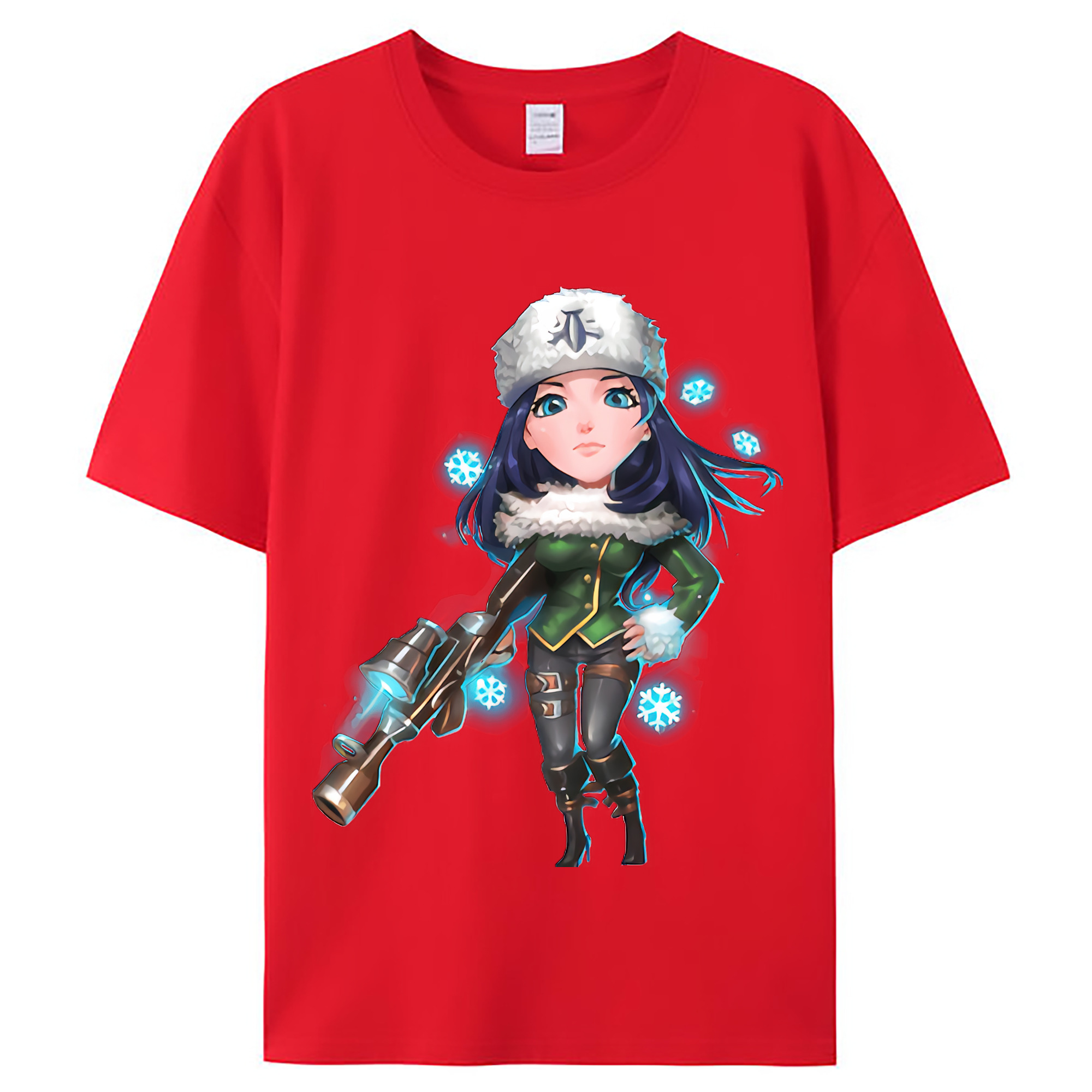 （画像用） リーグ・オブ・レジェンド League of Legends LOL レディースカジュアルプリントTシャツ（綿100％）