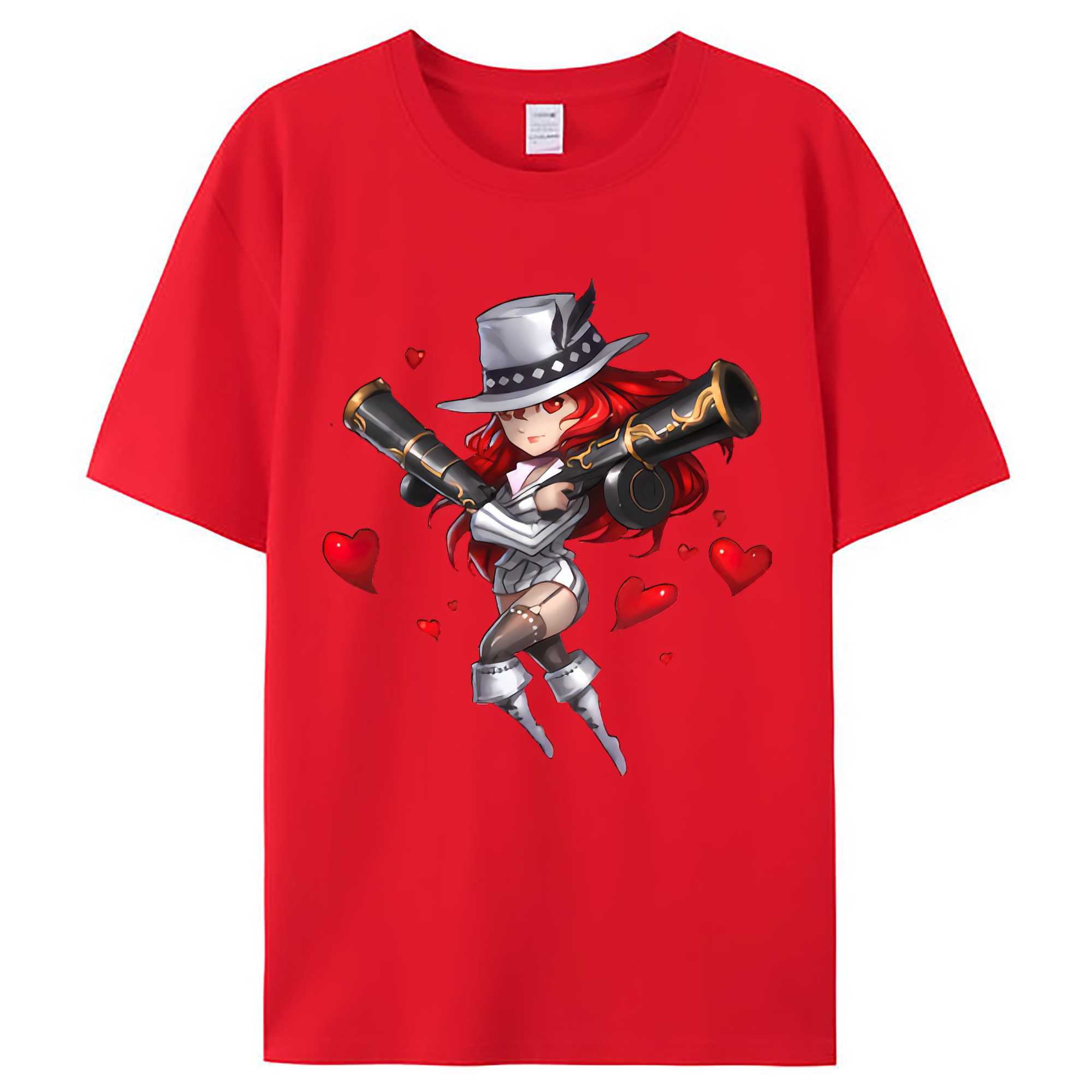 （画像用） リーグ・オブ・レジェンド League of Legends LOL レディースカジュアルプリントTシャツ（綿100％）