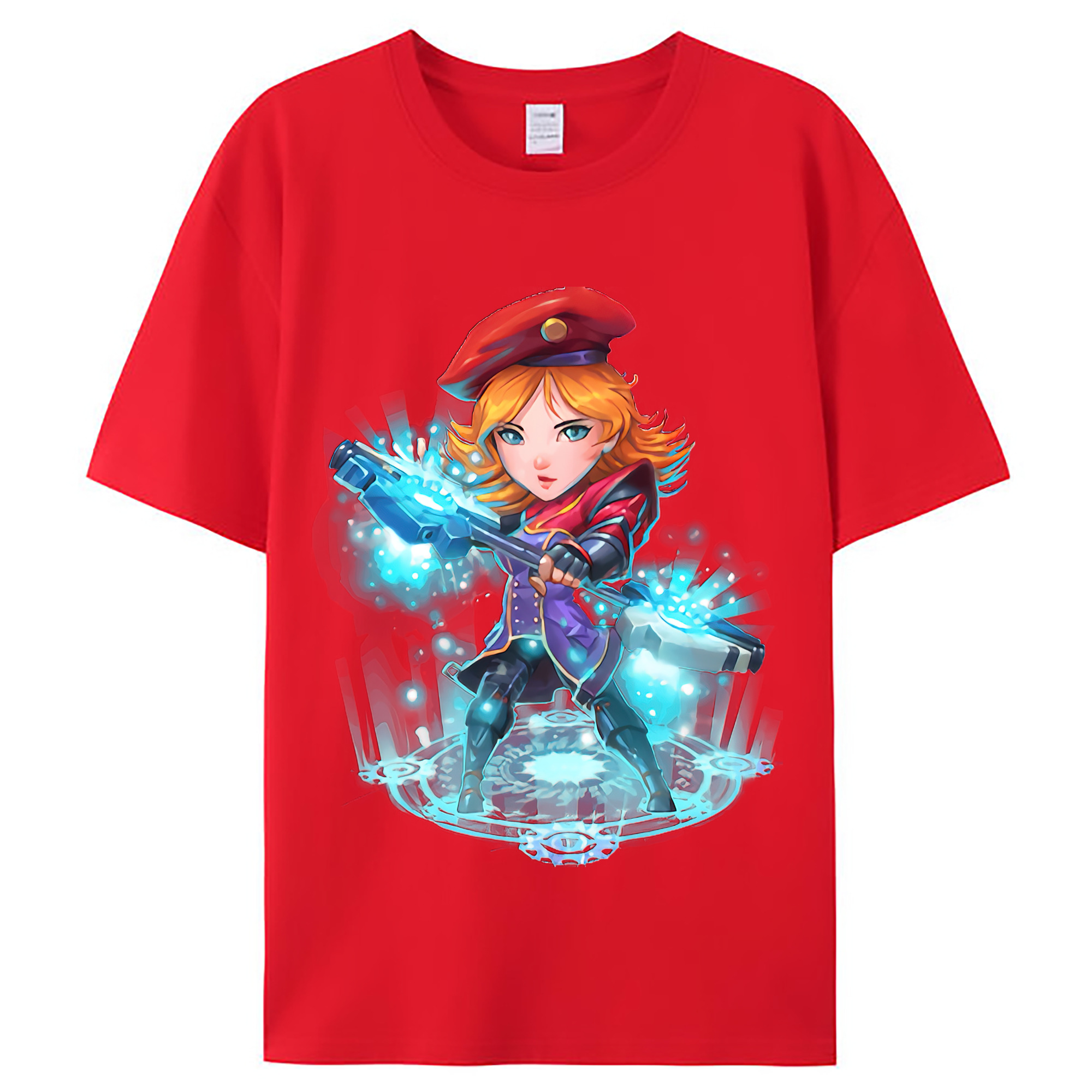 （画像用） リーグ・オブ・レジェンド League of Legends LOL レディースカジュアルプリントTシャツ（綿100％）