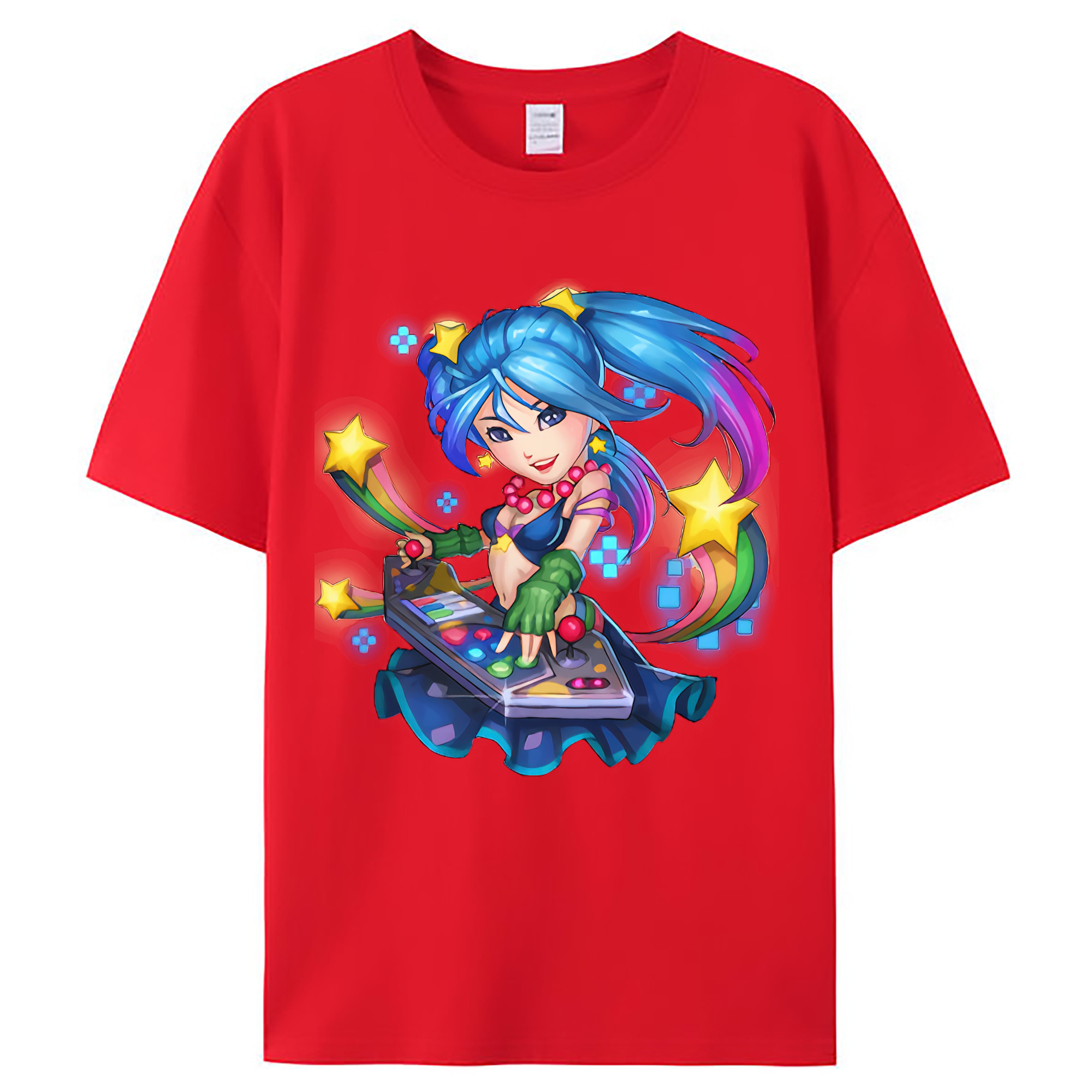（画像用） リーグ・オブ・レジェンド League of Legends LOL レディースカジュアルプリントTシャツ（綿100％）