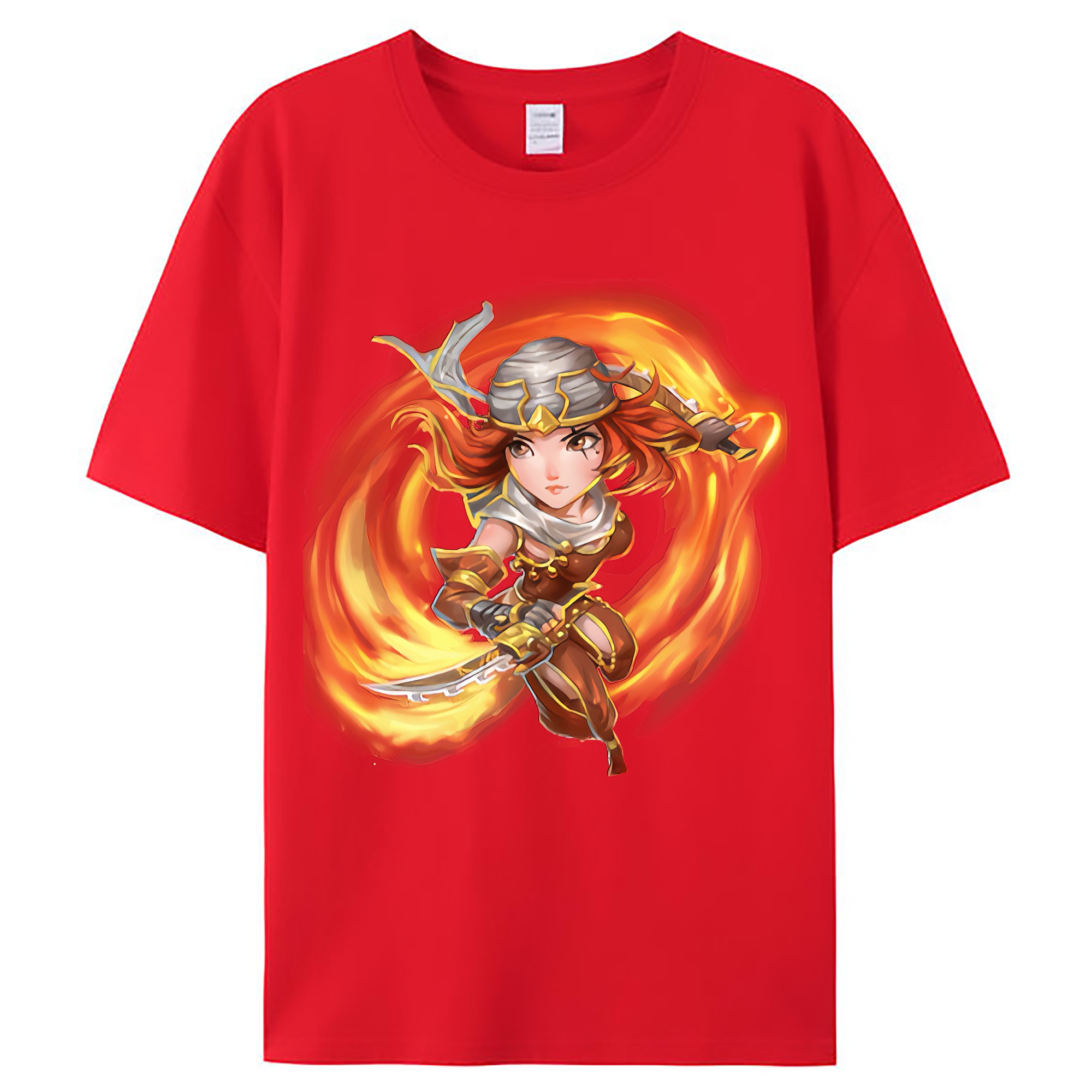 （画像用） リーグ・オブ・レジェンド League of Legends LOL レディースカジュアルプリントTシャツ（綿100％）
