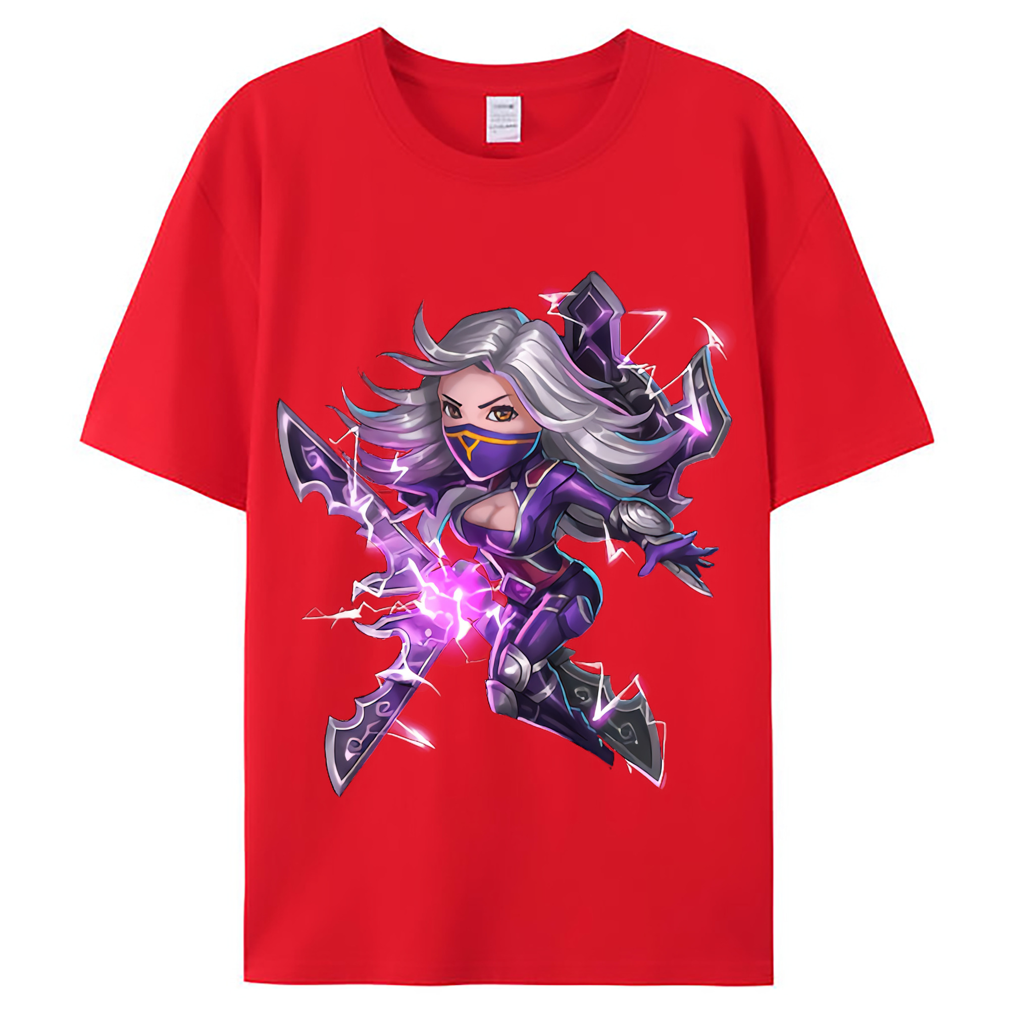 （画像用） リーグ・オブ・レジェンド League of Legends LOL レディースカジュアルプリントTシャツ（綿100％）