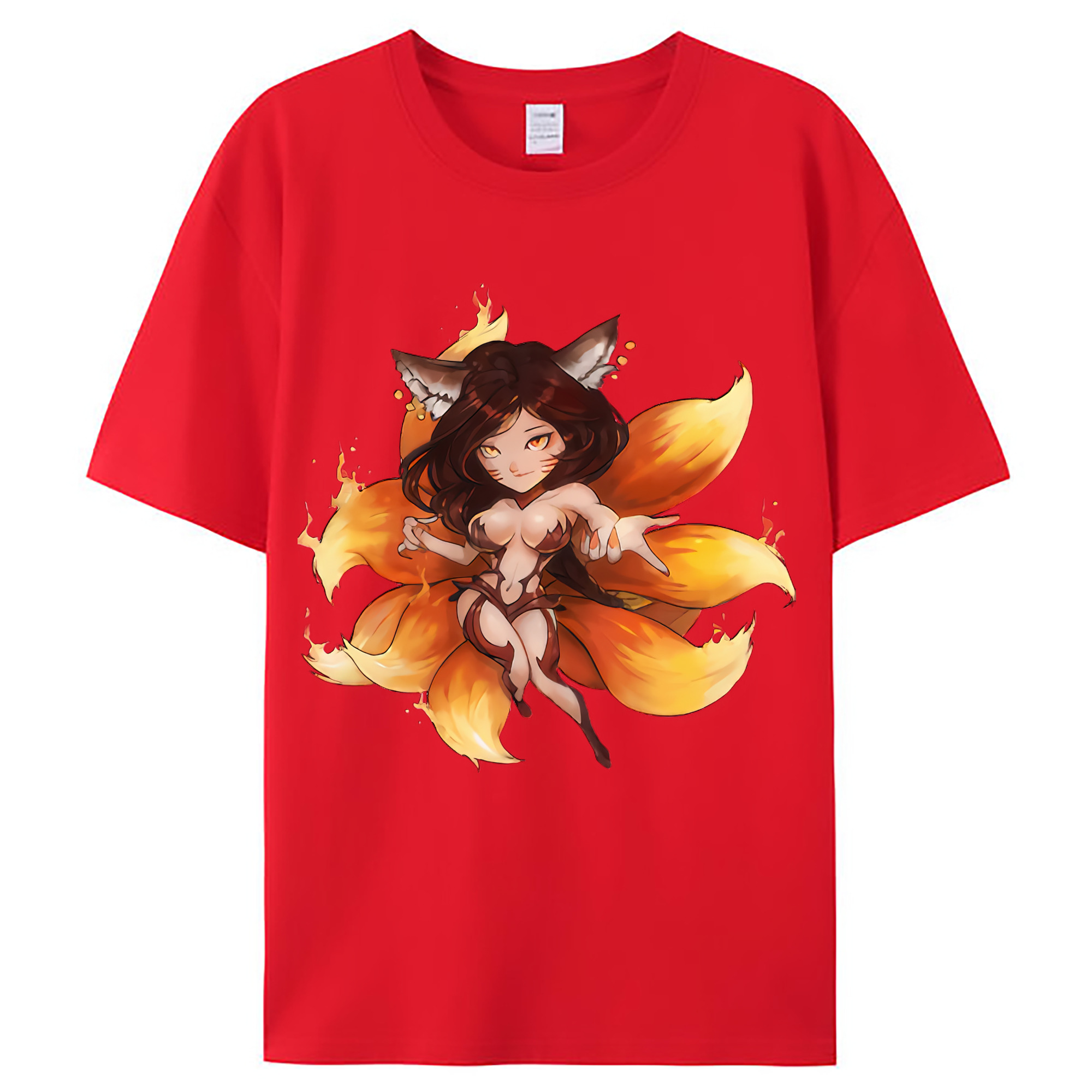 （画像用） リーグ・オブ・レジェンド League of Legends LOL レディースカジュアルプリントTシャツ（綿100％）