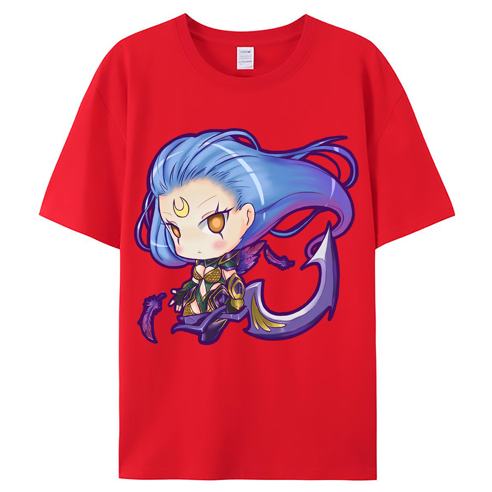 （画像用） リーグ・オブ・レジェンド League of Legends LOL レディースカジュアルプリントTシャツ（綿100％）