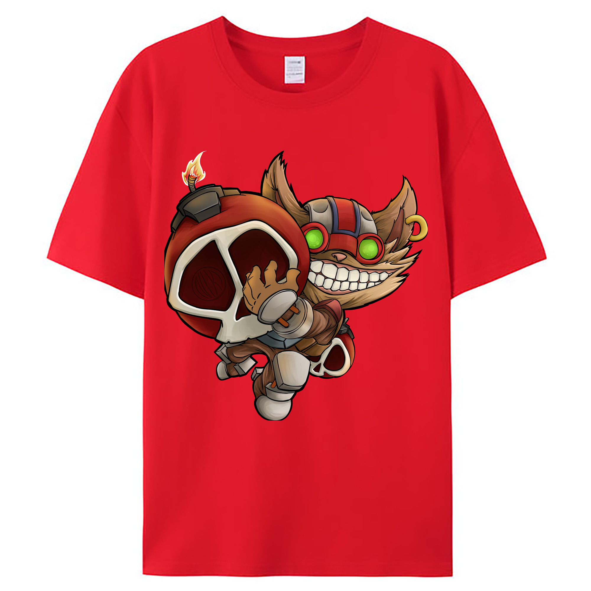 （画像用） リーグ・オブ・レジェンド League of Legends LOL レディースカジュアルプリントTシャツ（綿100％）