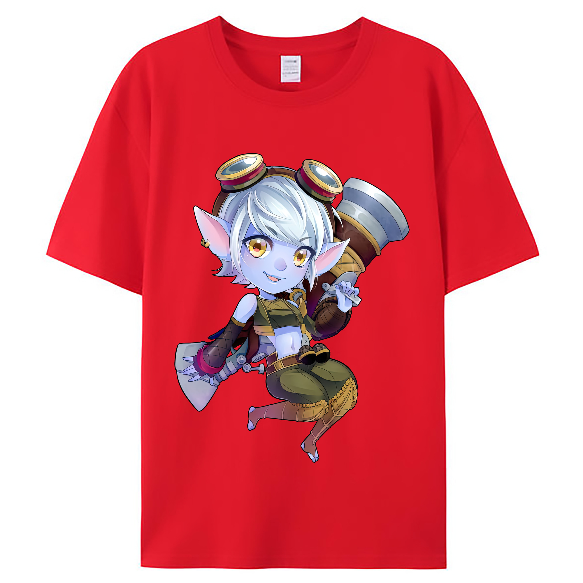 （画像用） リーグ・オブ・レジェンド League of Legends LOL レディースカジュアルプリントTシャツ（綿100％）