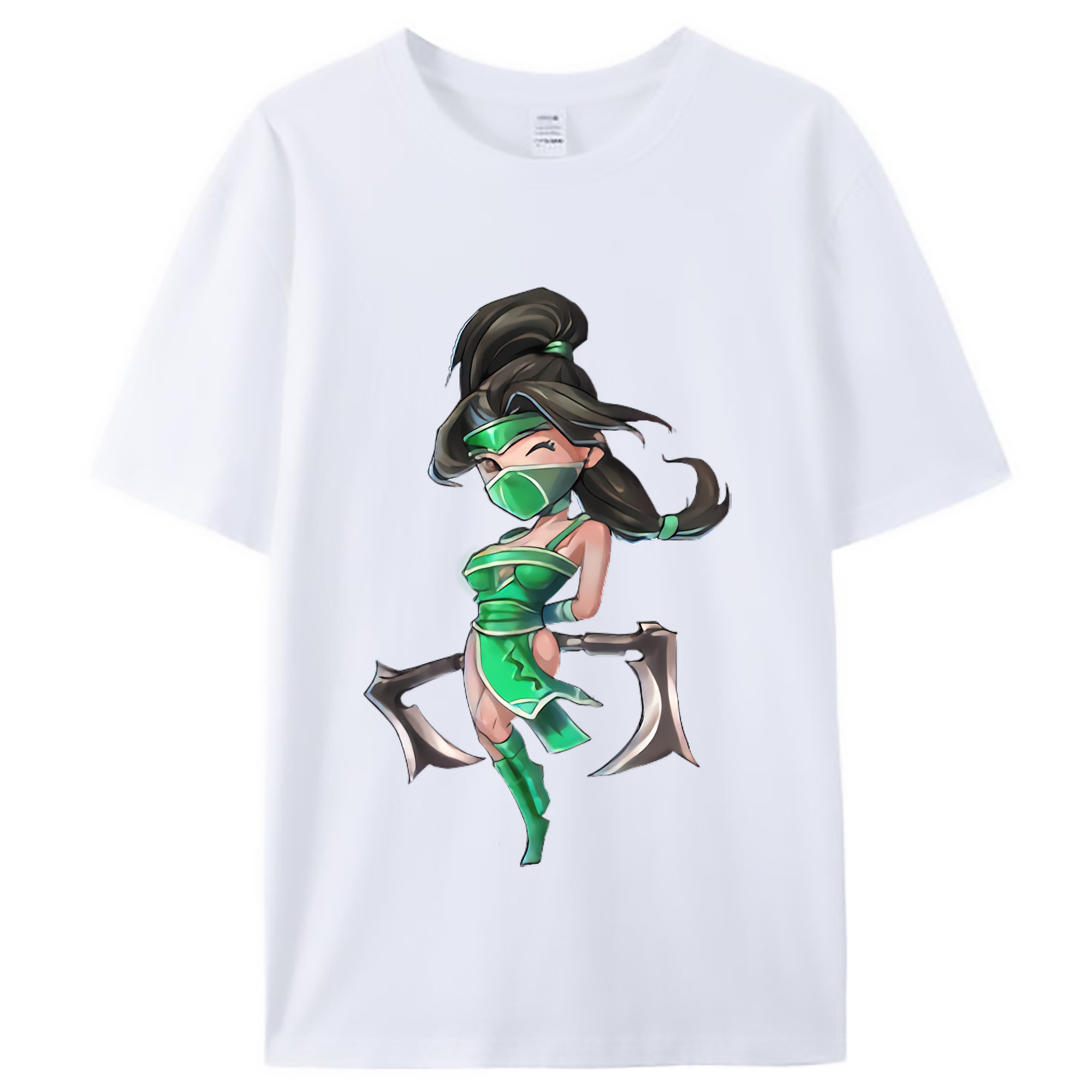 （画像用） リーグ・オブ・レジェンド League of Legends LOL レディースカジュアルプリントTシャツ（綿100％）