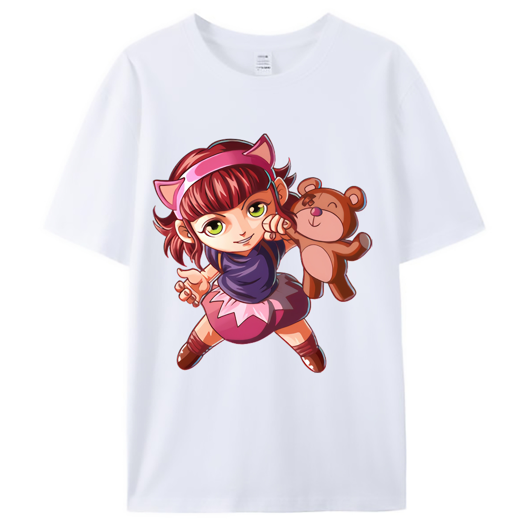（画像用） リーグ・オブ・レジェンド League of Legends LOL レディースカジュアルプリントTシャツ（綿100％）