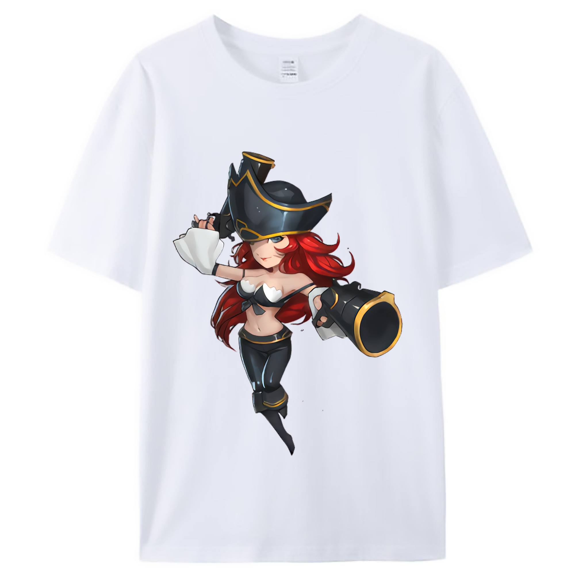 （画像用） リーグ・オブ・レジェンド League of Legends LOL レディースカジュアルプリントTシャツ（綿100％）