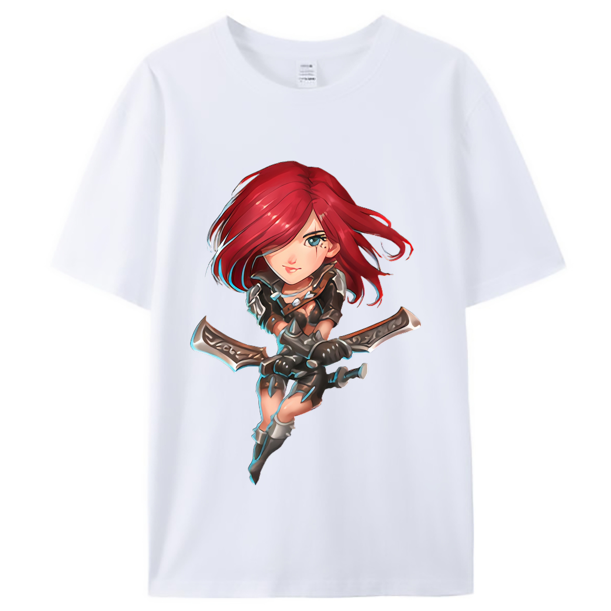 （画像用） リーグ・オブ・レジェンド League of Legends LOL レディースカジュアルプリントTシャツ（綿100％）