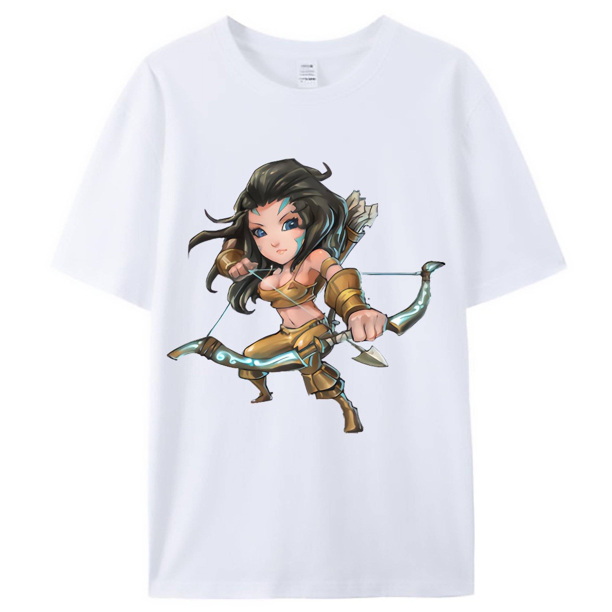 （画像用） リーグ・オブ・レジェンド League of Legends LOL レディースカジュアルプリントTシャツ（綿100％）