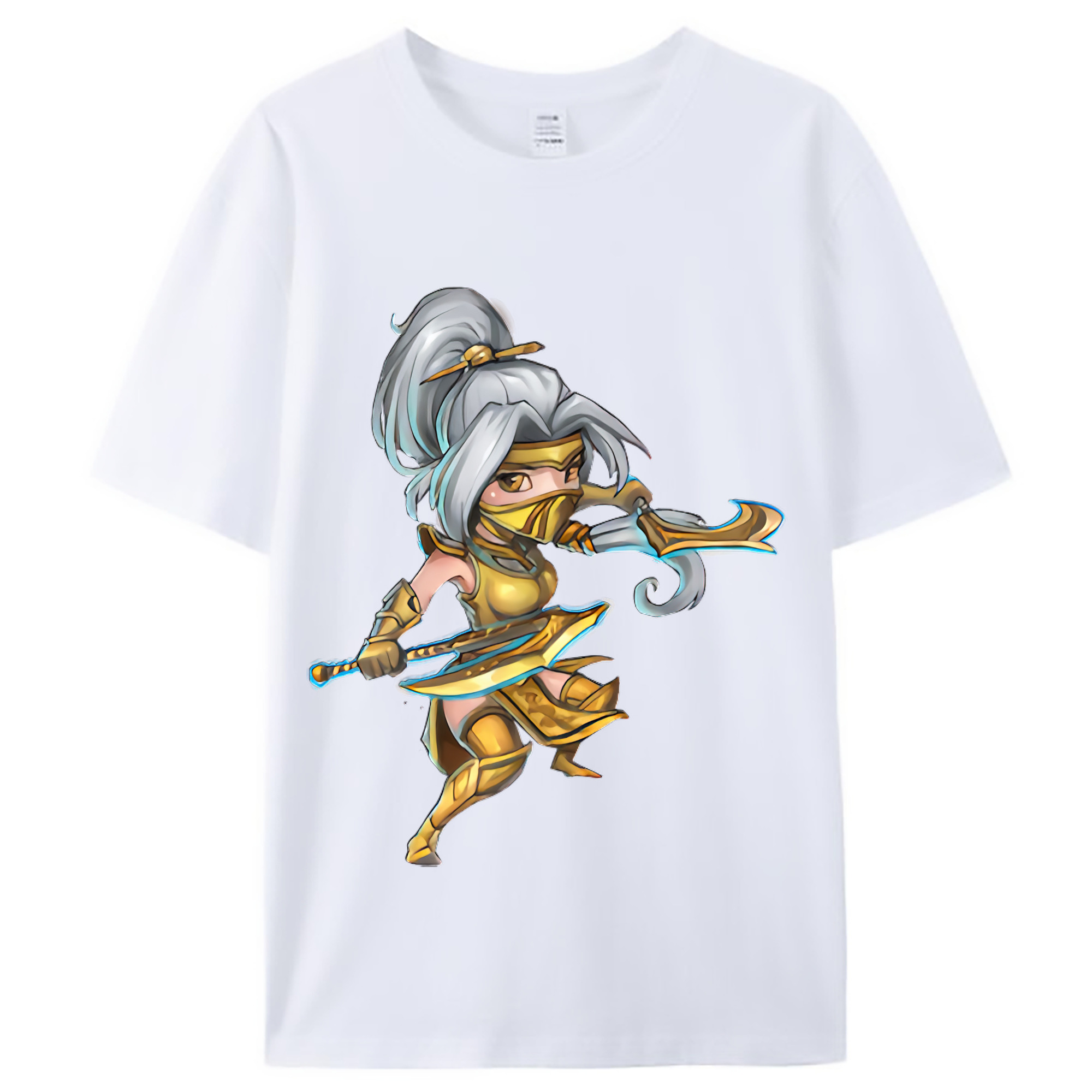 （画像用） リーグ・オブ・レジェンド League of Legends LOL レディースカジュアルプリントTシャツ（綿100％）