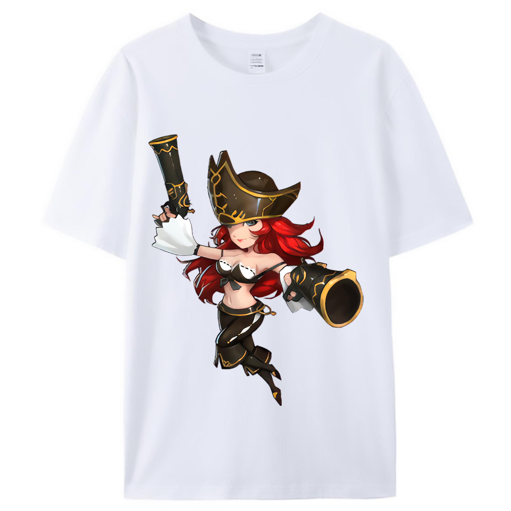 （画像用） リーグ・オブ・レジェンド League of Legends LOL レディースカジュアルプリントTシャツ（綿100％）