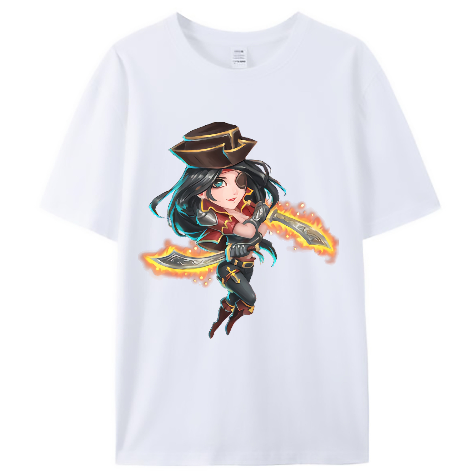 （画像用） リーグ・オブ・レジェンド League of Legends LOL レディースカジュアルプリントTシャツ（綿100％）