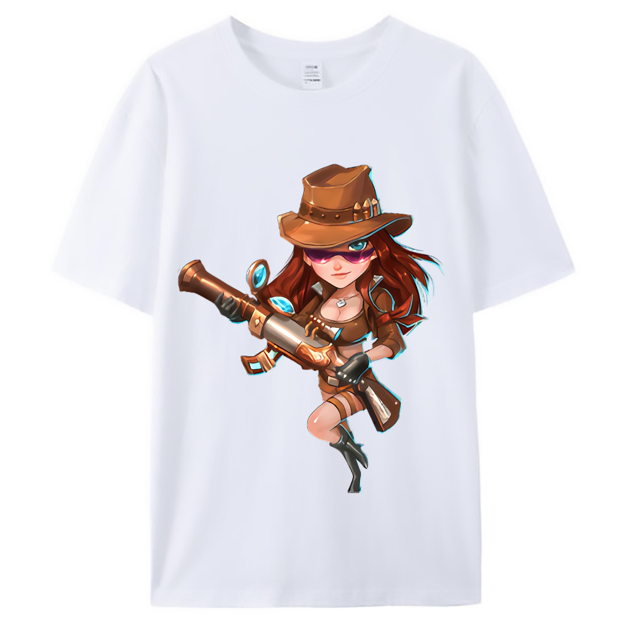 （画像用） リーグ・オブ・レジェンド League of Legends LOL レディースカジュアルプリントTシャツ（綿100％）