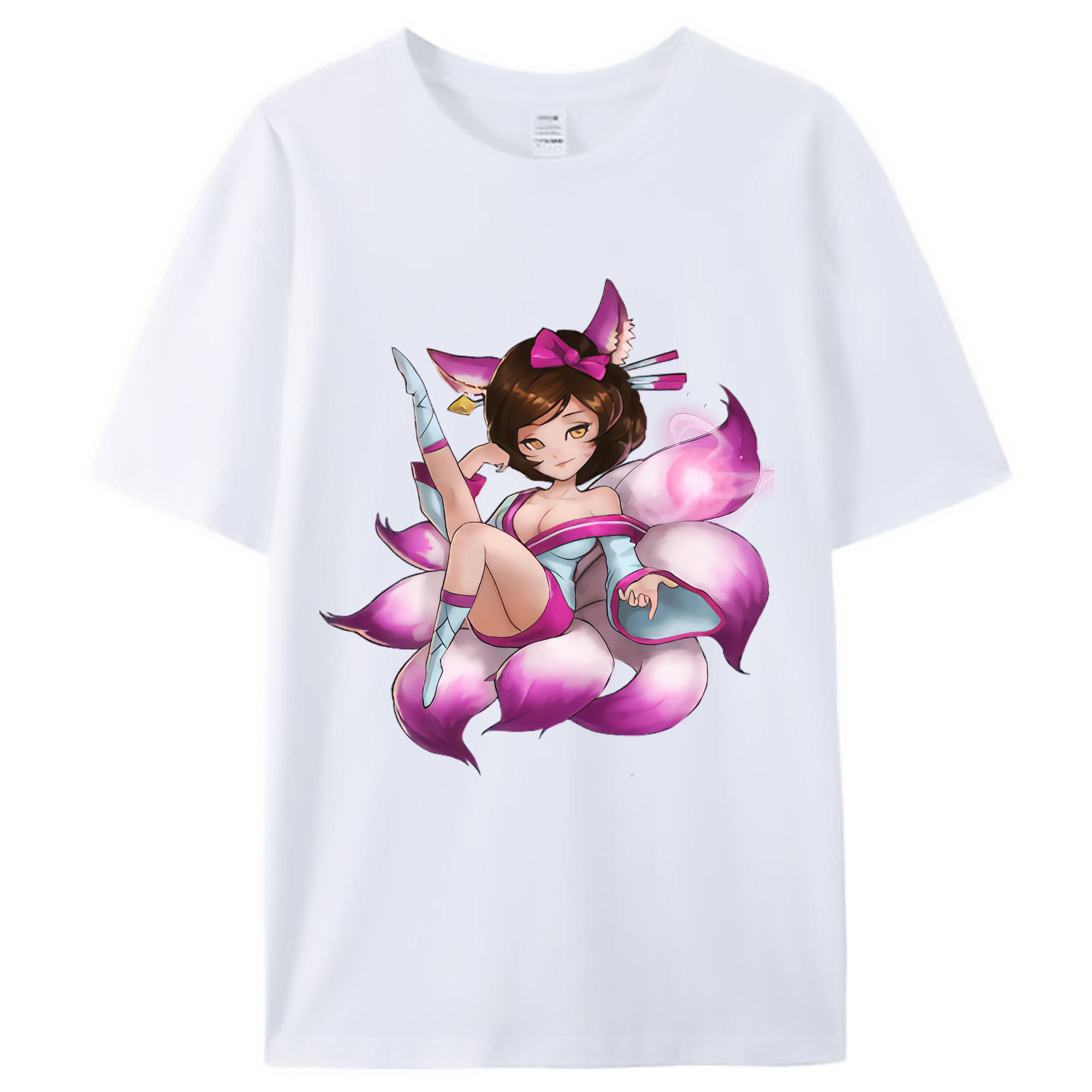 （画像用） リーグ・オブ・レジェンド League of Legends LOL レディースカジュアルプリントTシャツ（綿100％）