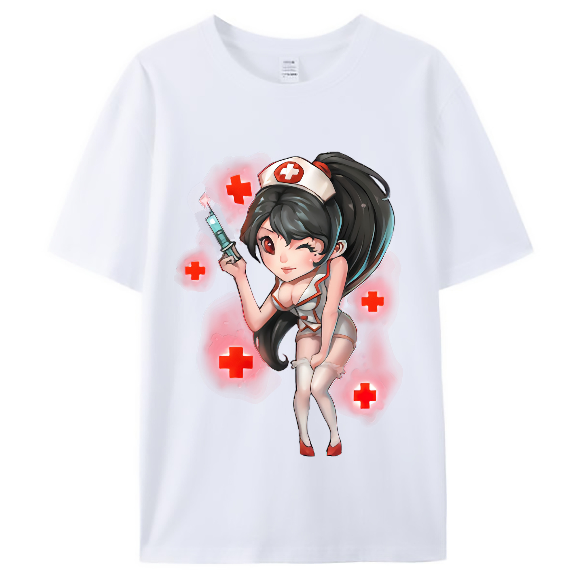 （画像用） リーグ・オブ・レジェンド League of Legends LOL レディースカジュアルプリントTシャツ（綿100％）