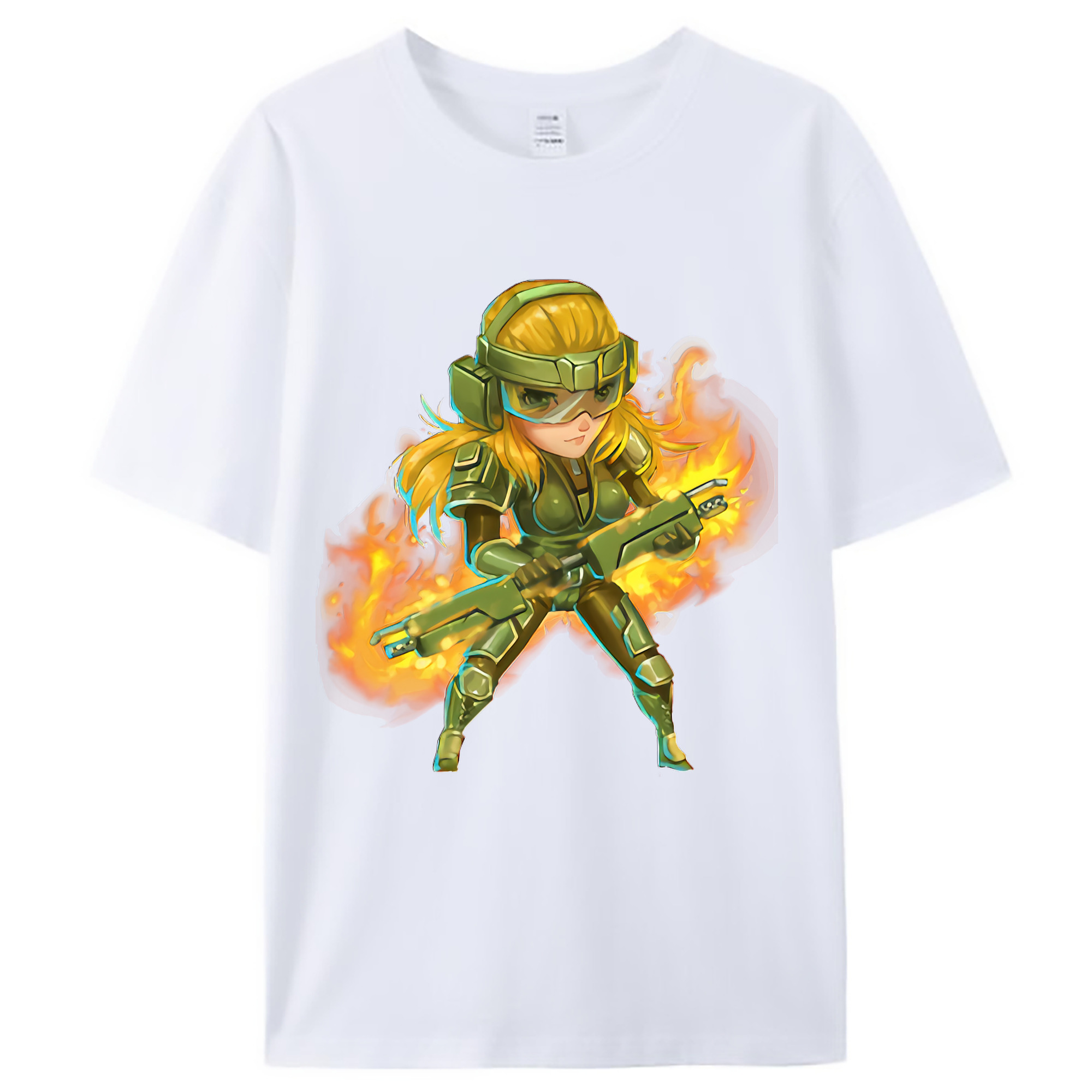 （画像用） リーグ・オブ・レジェンド League of Legends LOL レディースカジュアルプリントTシャツ（綿100％）