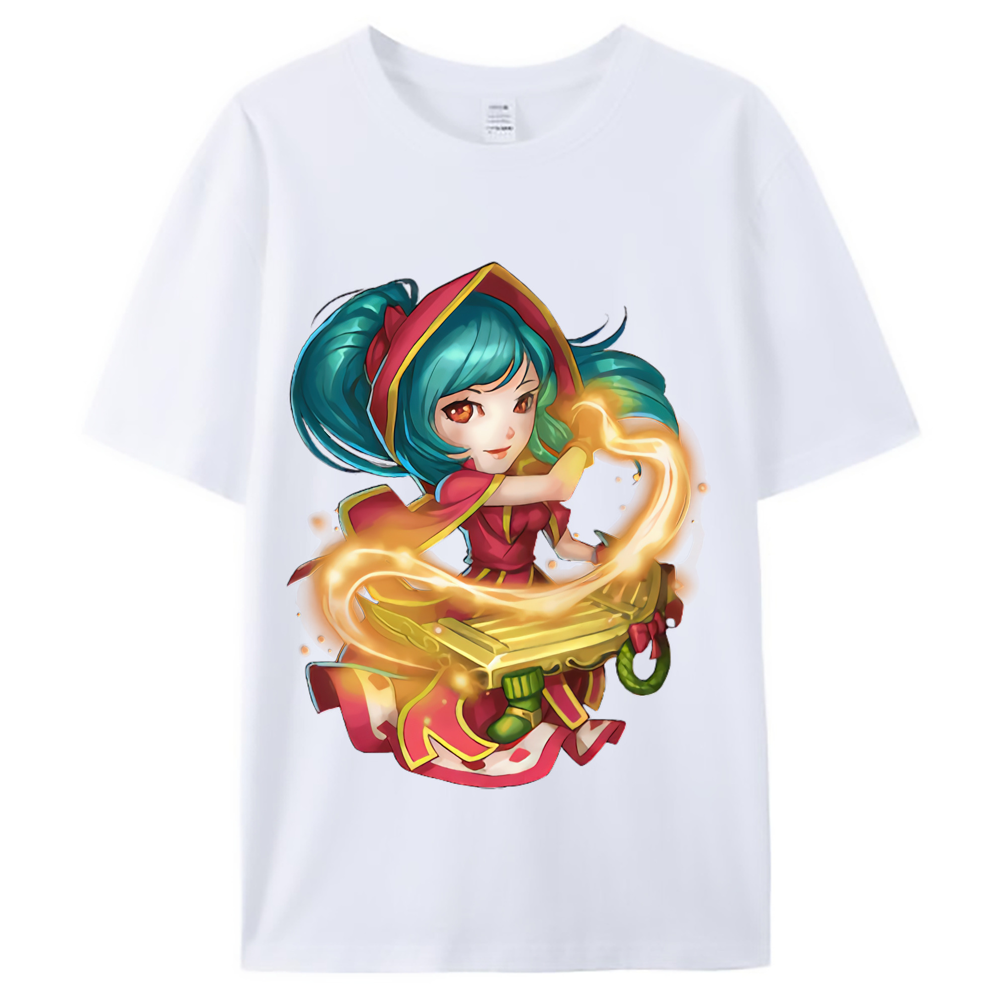 （画像用） リーグ・オブ・レジェンド League of Legends LOL レディースカジュアルプリントTシャツ（綿100％）