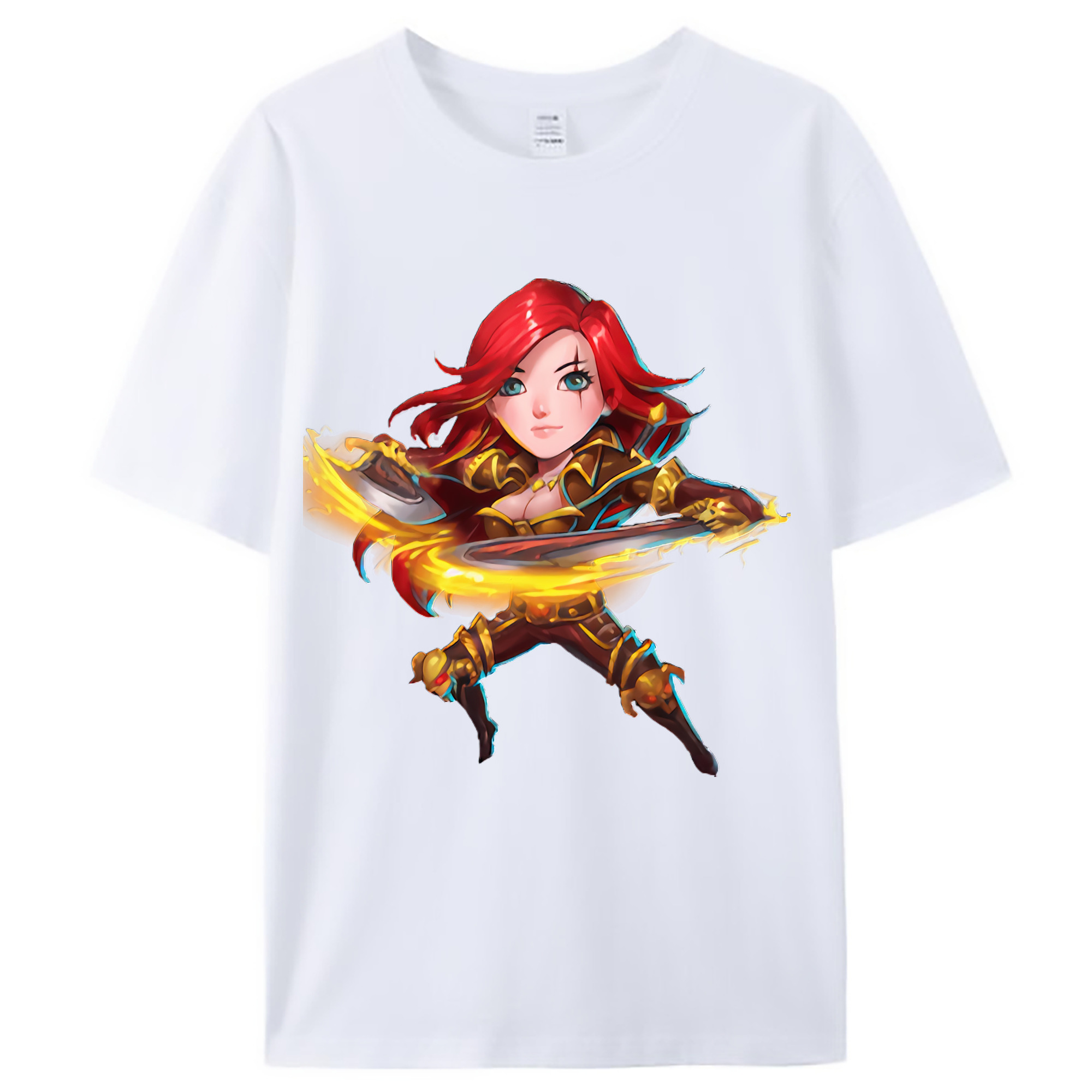 （画像用） リーグ・オブ・レジェンド League of Legends LOL レディースカジュアルプリントTシャツ（綿100％）