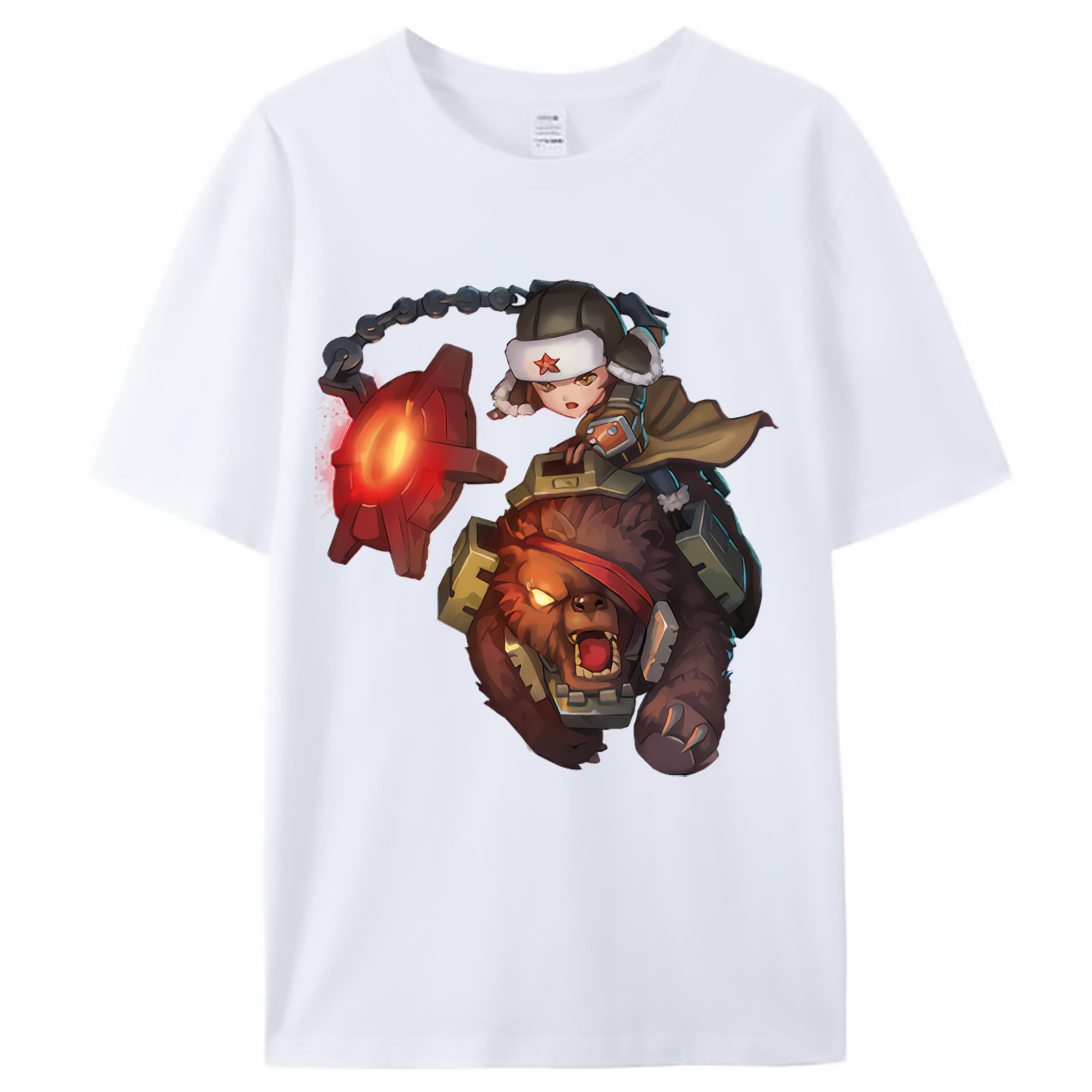 （画像用） リーグ・オブ・レジェンド League of Legends LOL レディースカジュアルプリントTシャツ（綿100％）