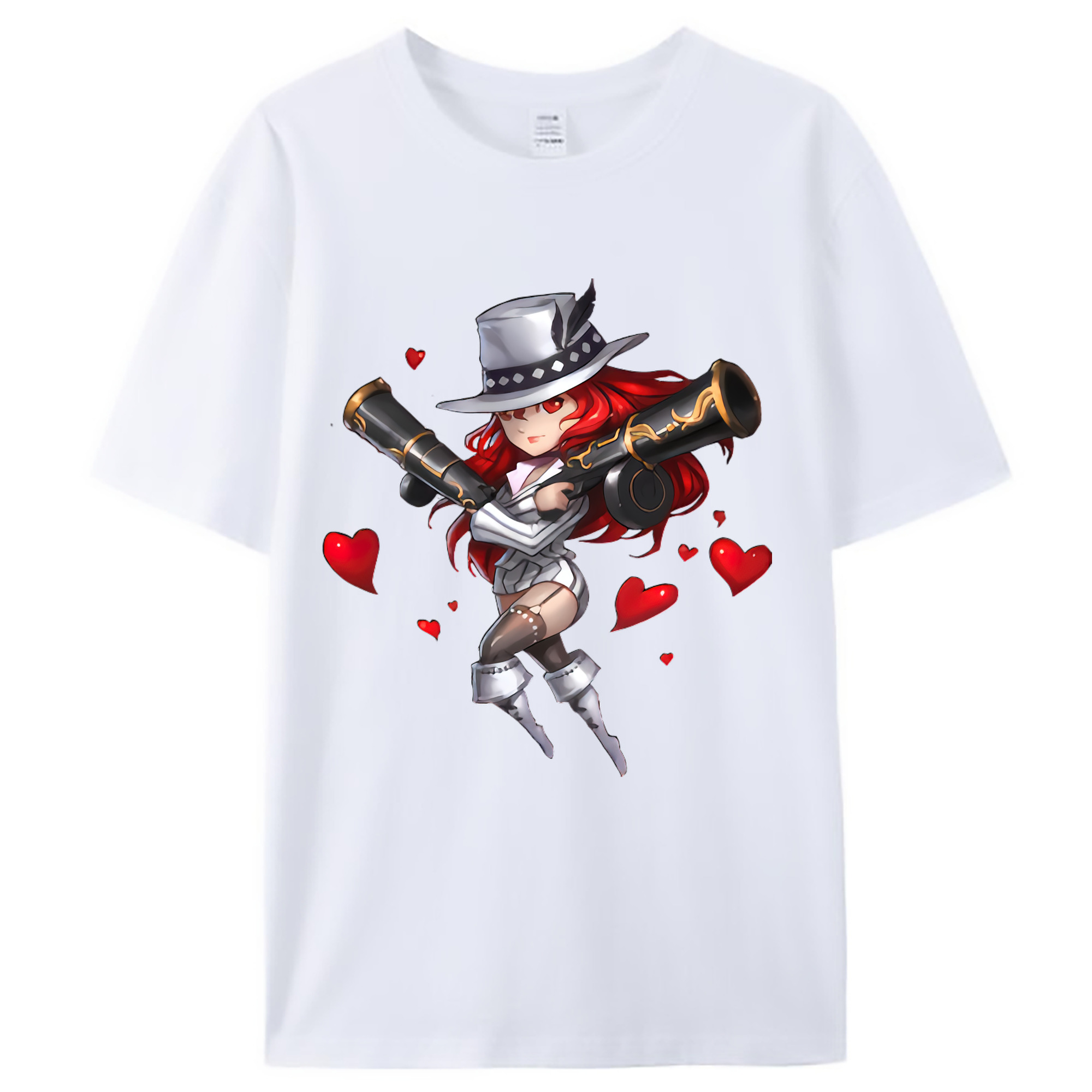 （画像用） リーグ・オブ・レジェンド League of Legends LOL レディースカジュアルプリントTシャツ（綿100％）
