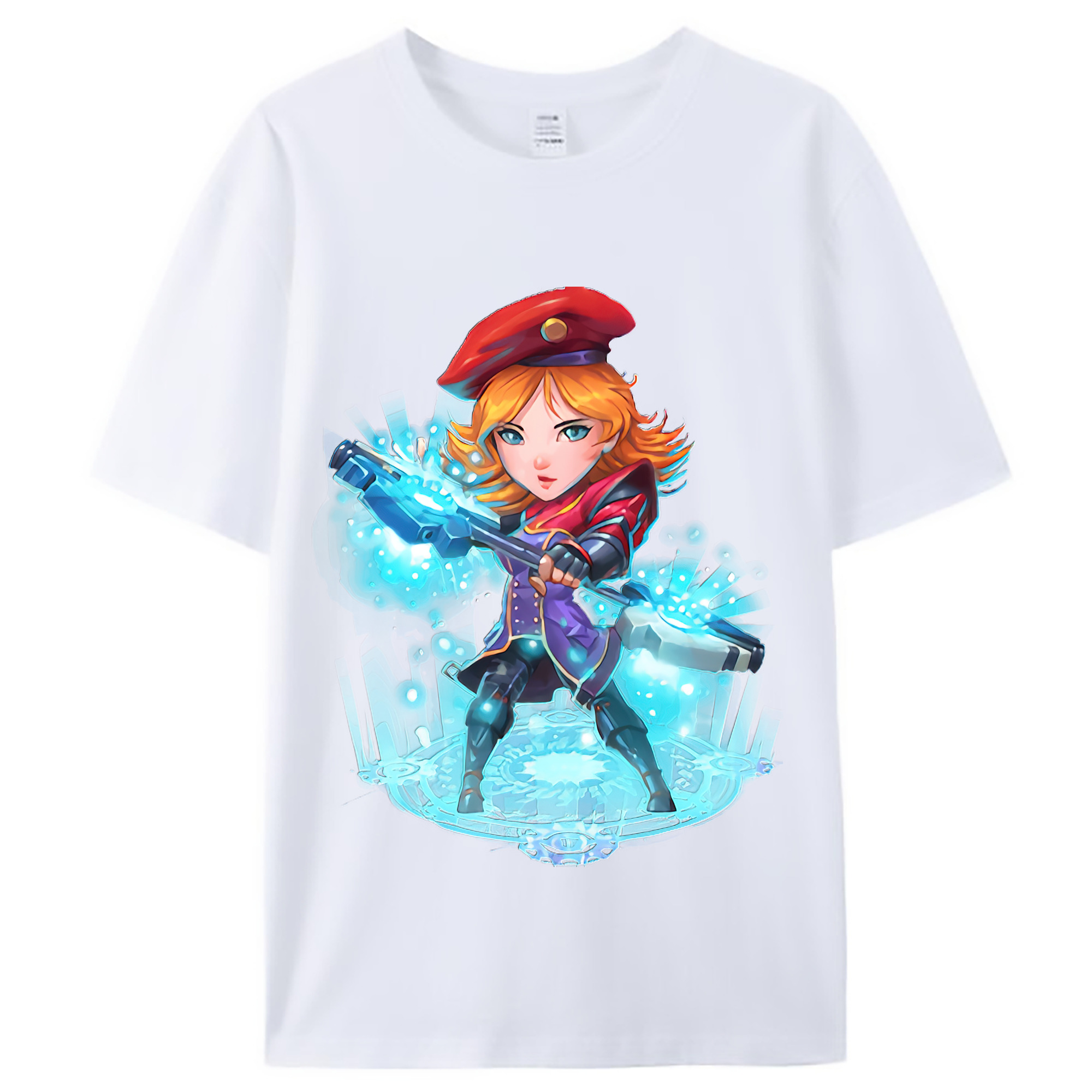 （画像用） リーグ・オブ・レジェンド League of Legends LOL レディースカジュアルプリントTシャツ（綿100％）