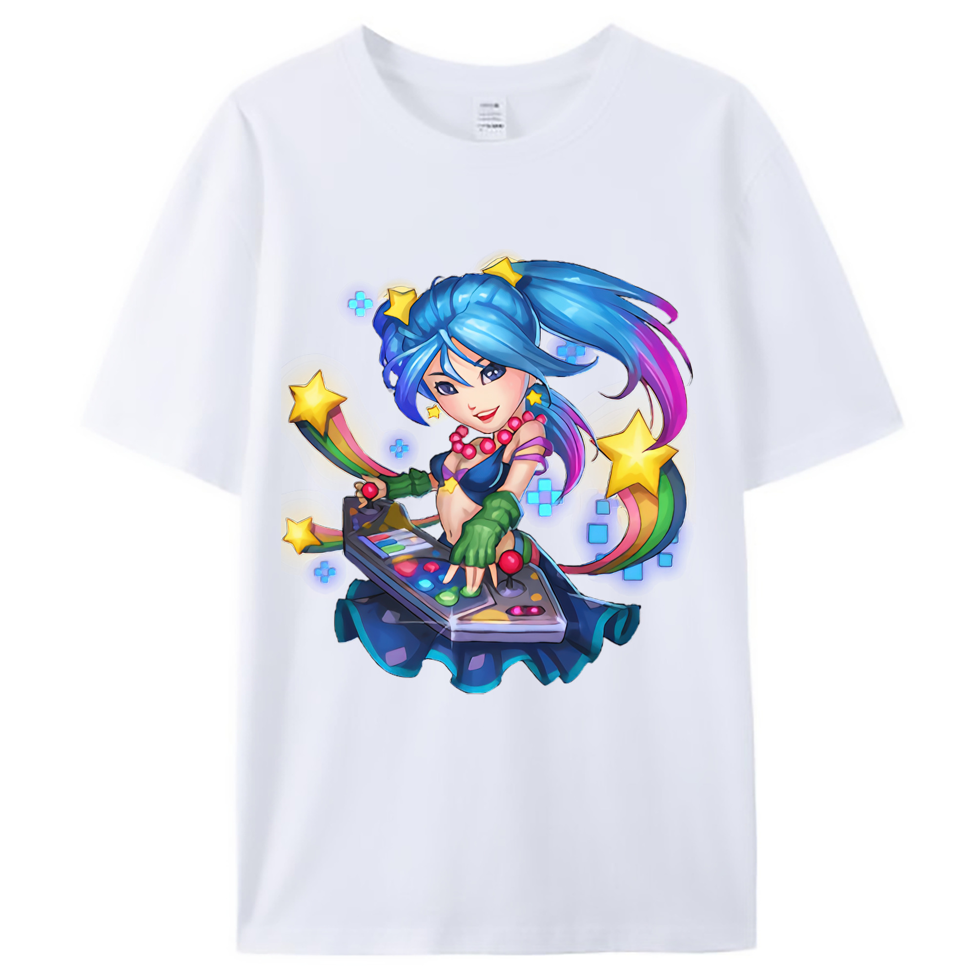 （画像用） リーグ・オブ・レジェンド League of Legends LOL レディースカジュアルプリントTシャツ（綿100％）