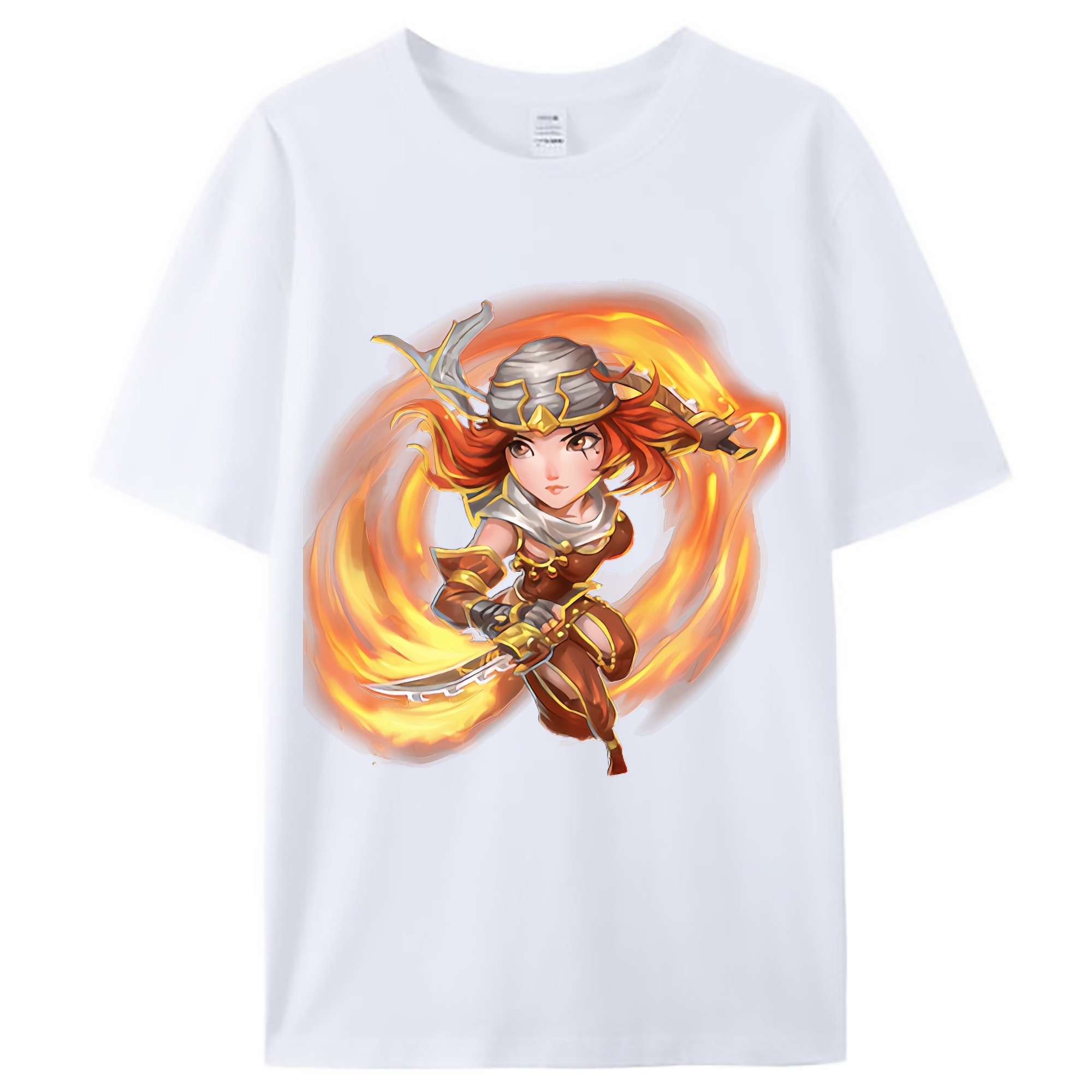 （画像用） リーグ・オブ・レジェンド League of Legends LOL レディースカジュアルプリントTシャツ（綿100％）