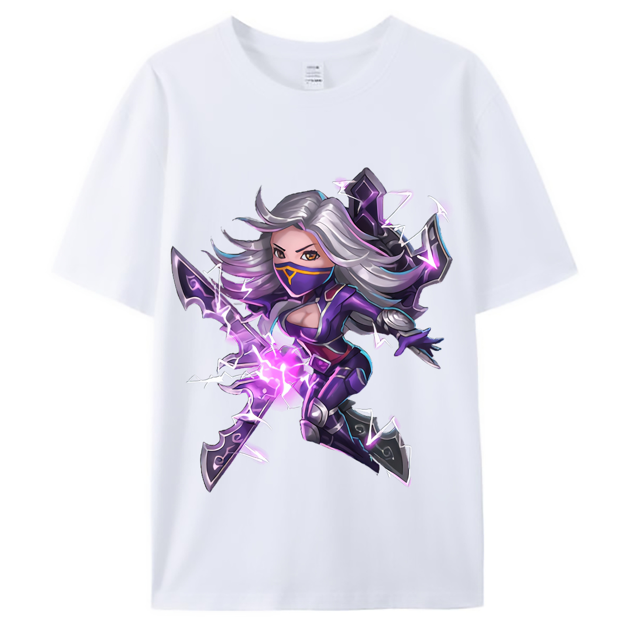 （画像用） リーグ・オブ・レジェンド League of Legends LOL レディースカジュアルプリントTシャツ（綿100％）