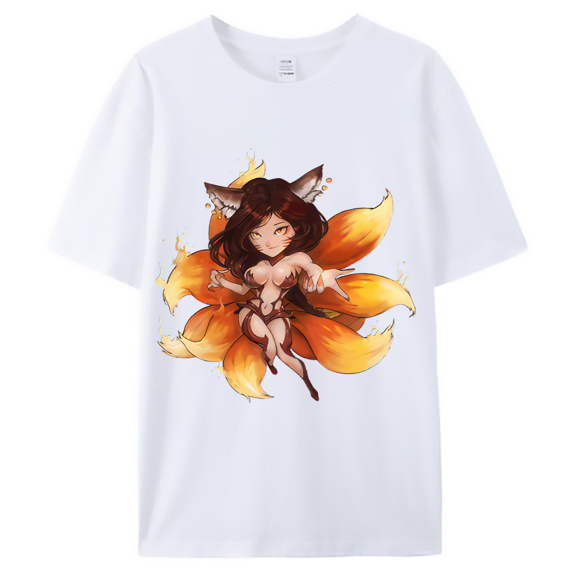 （画像用） リーグ・オブ・レジェンド League of Legends LOL レディースカジュアルプリントTシャツ（綿100％）