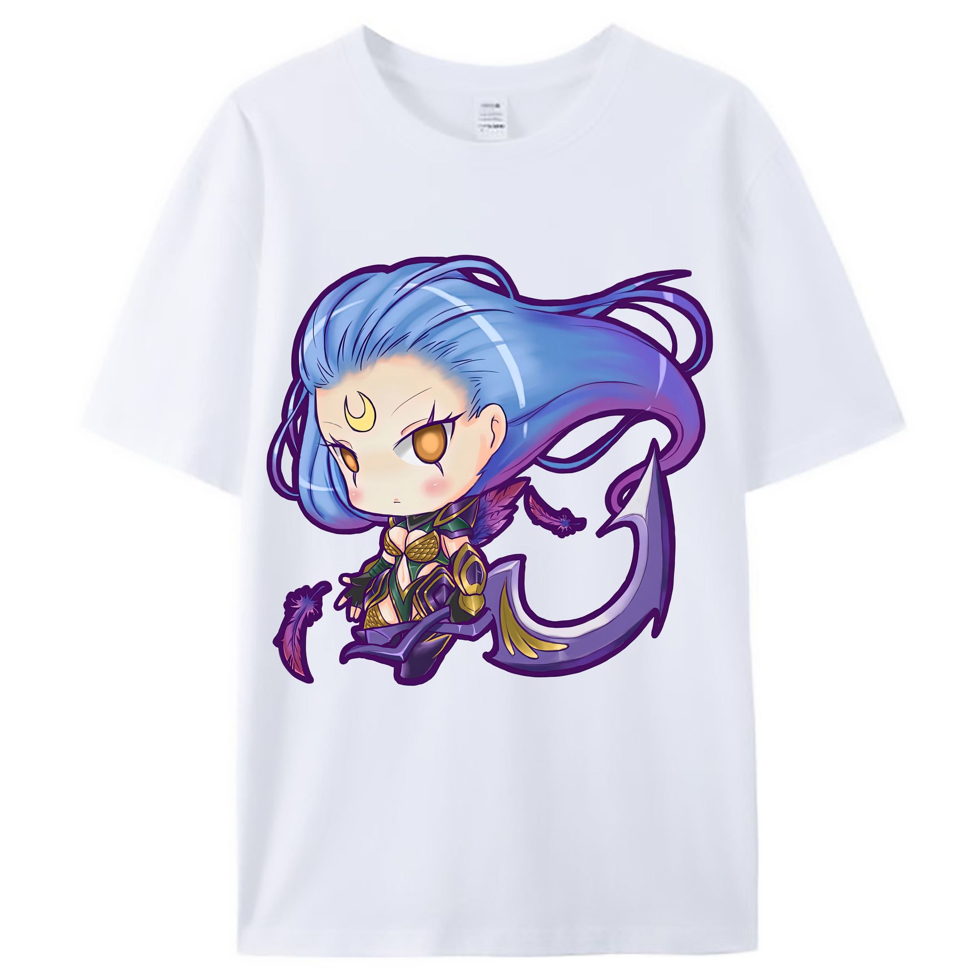 （画像用） リーグ・オブ・レジェンド League of Legends LOL レディースカジュアルプリントTシャツ（綿100％）