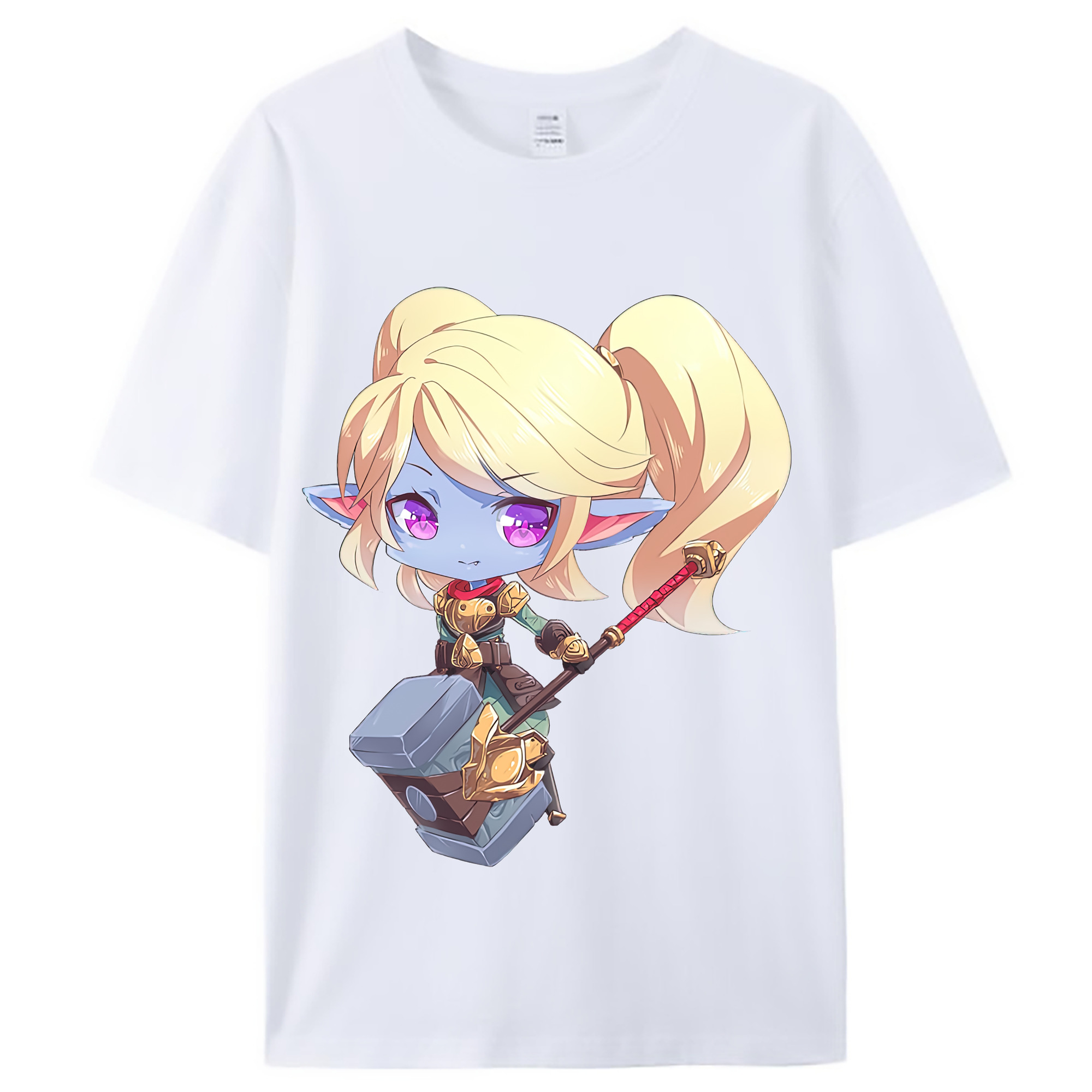 （画像用） リーグ・オブ・レジェンド League of Legends LOL レディースカジュアルプリントTシャツ（綿100％）