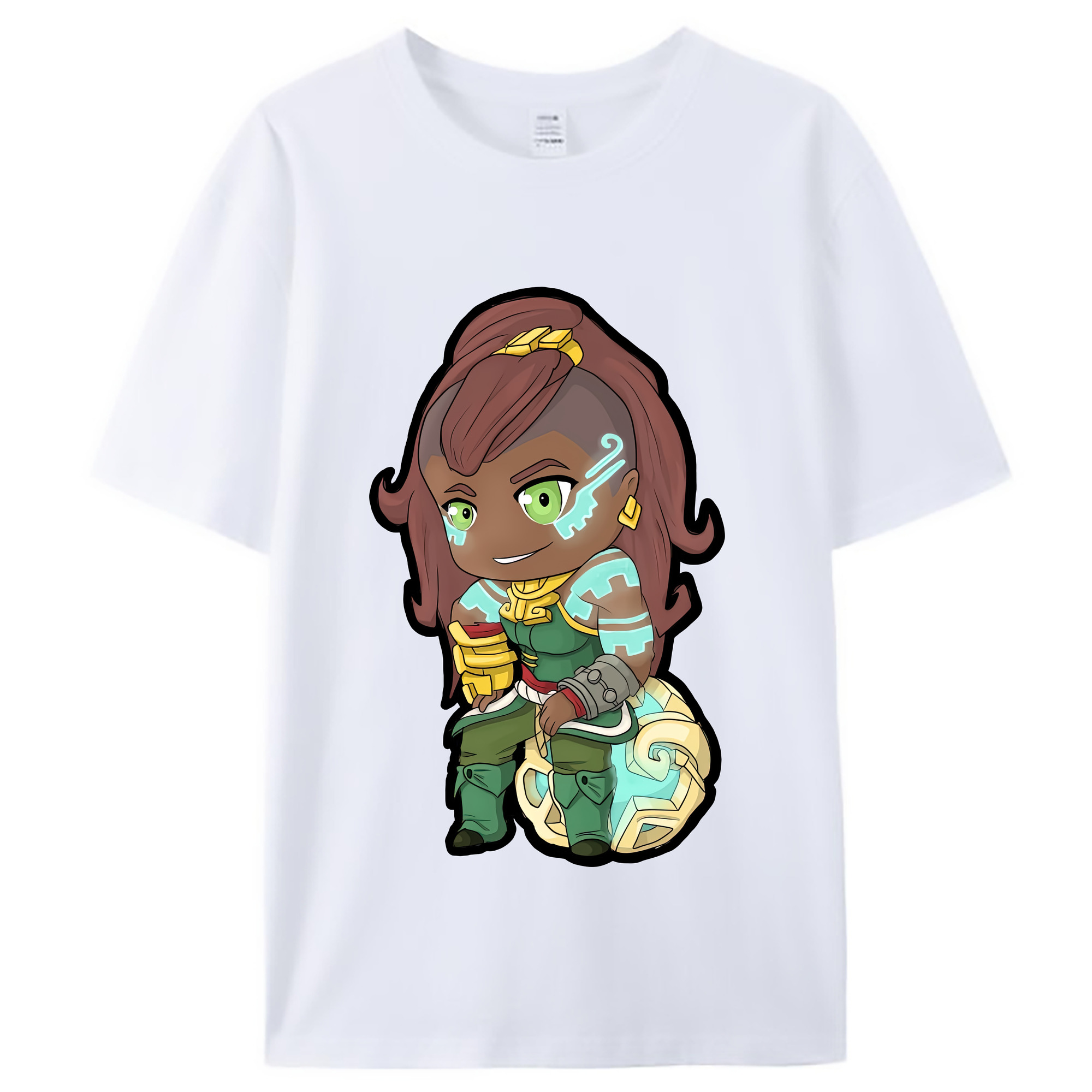 （画像用） リーグ・オブ・レジェンド League of Legends LOL レディースカジュアルプリントTシャツ（綿100％）