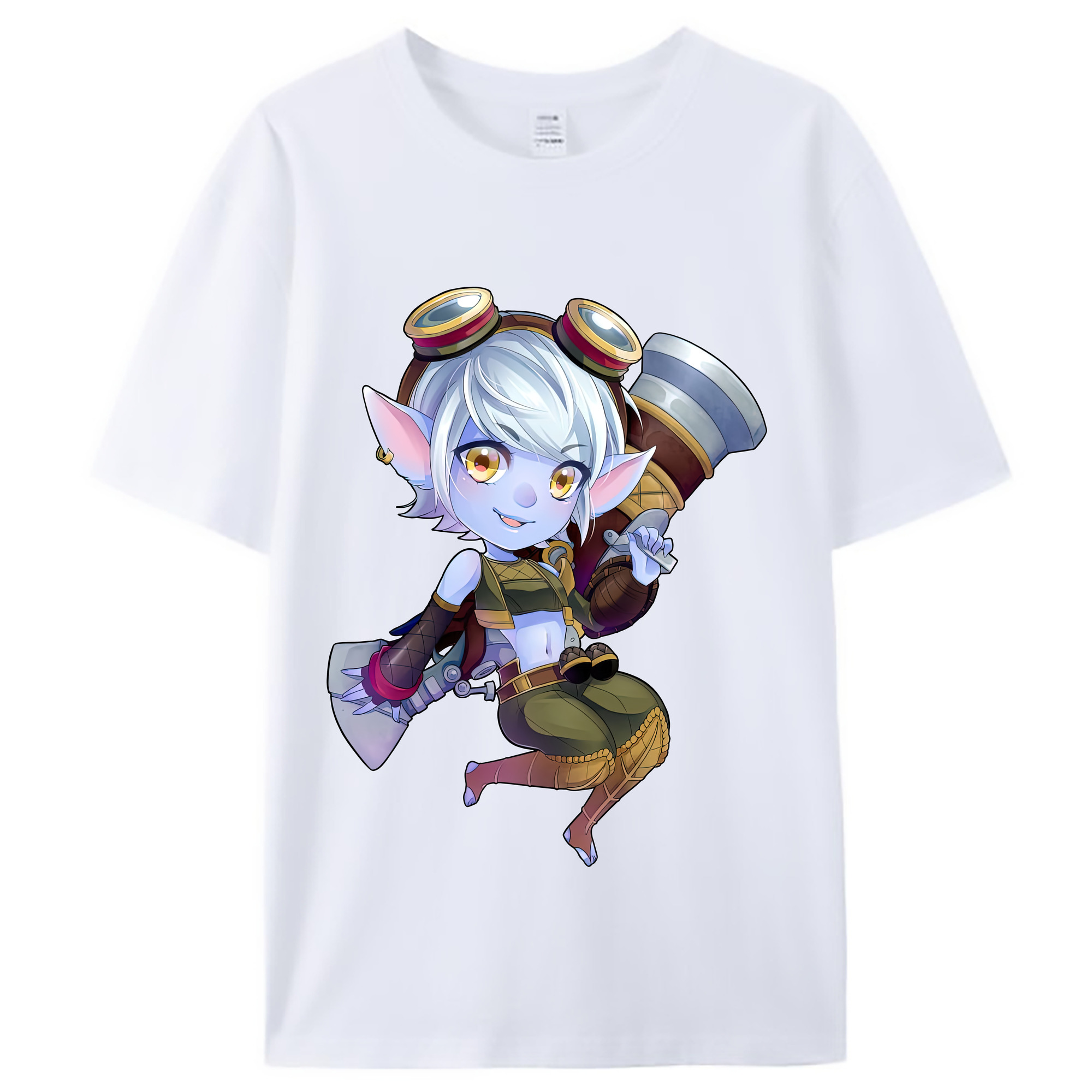 （画像用） リーグ・オブ・レジェンド League of Legends LOL レディースカジュアルプリントTシャツ（綿100％）