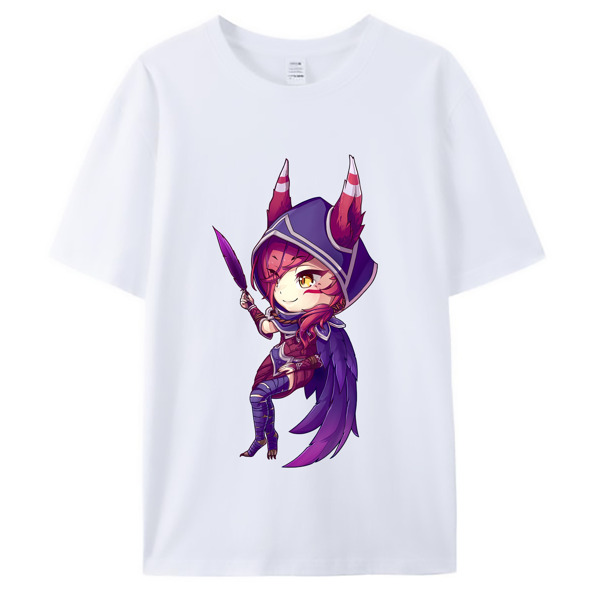 （画像用） リーグ・オブ・レジェンド League of Legends LOL レディースカジュアルプリントTシャツ（綿100％）