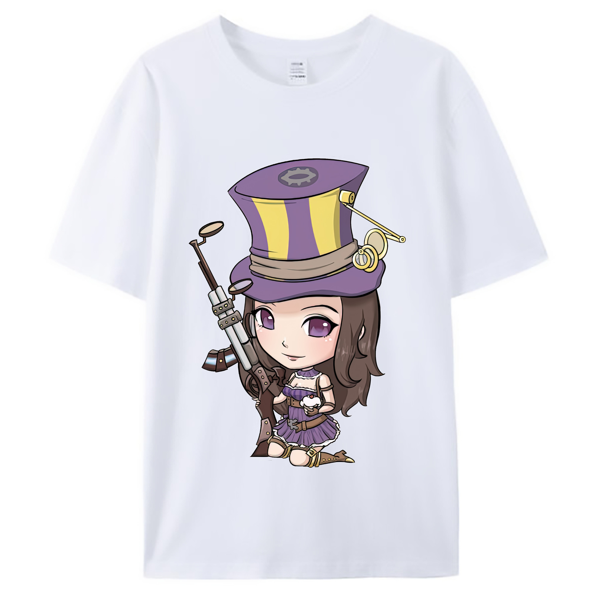 （画像用） リーグ・オブ・レジェンド League of Legends LOL レディースカジュアルプリントTシャツ（綿100％）