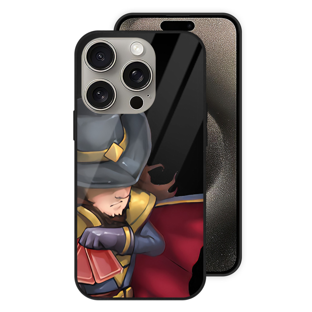 リーグ・オブ・レジェンド League of Legends LOL 【iPhone15Pro対応】スマホケース 耐衝撃＆黄変防止 背面ガラス