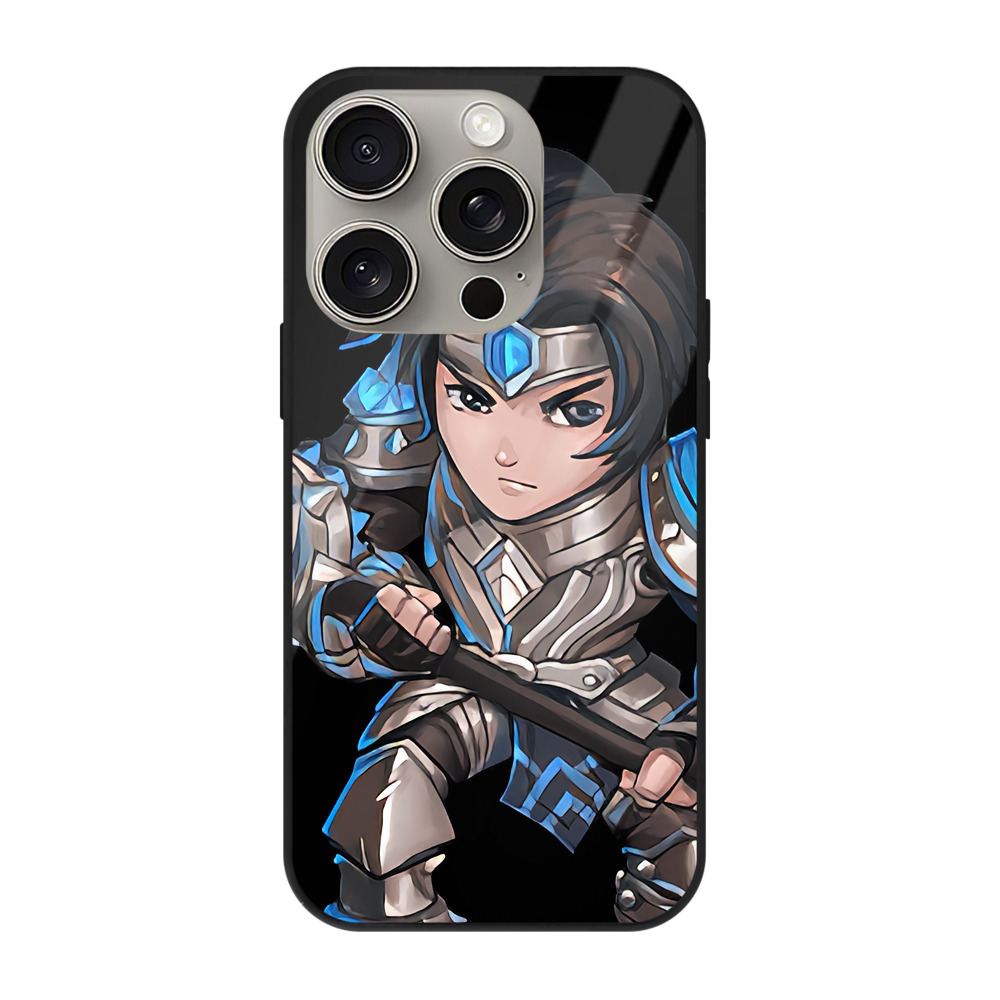 リーグ・オブ・レジェンド League of Legends LOL 【iPhone15Pro対応】スマホケース 耐衝撃＆黄変防止 背面ガラス