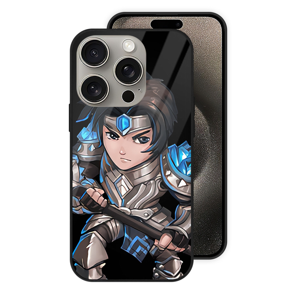 リーグ・オブ・レジェンド League of Legends LOL 【iPhone15Pro対応】スマホケース 耐衝撃＆黄変防止 背面ガラス