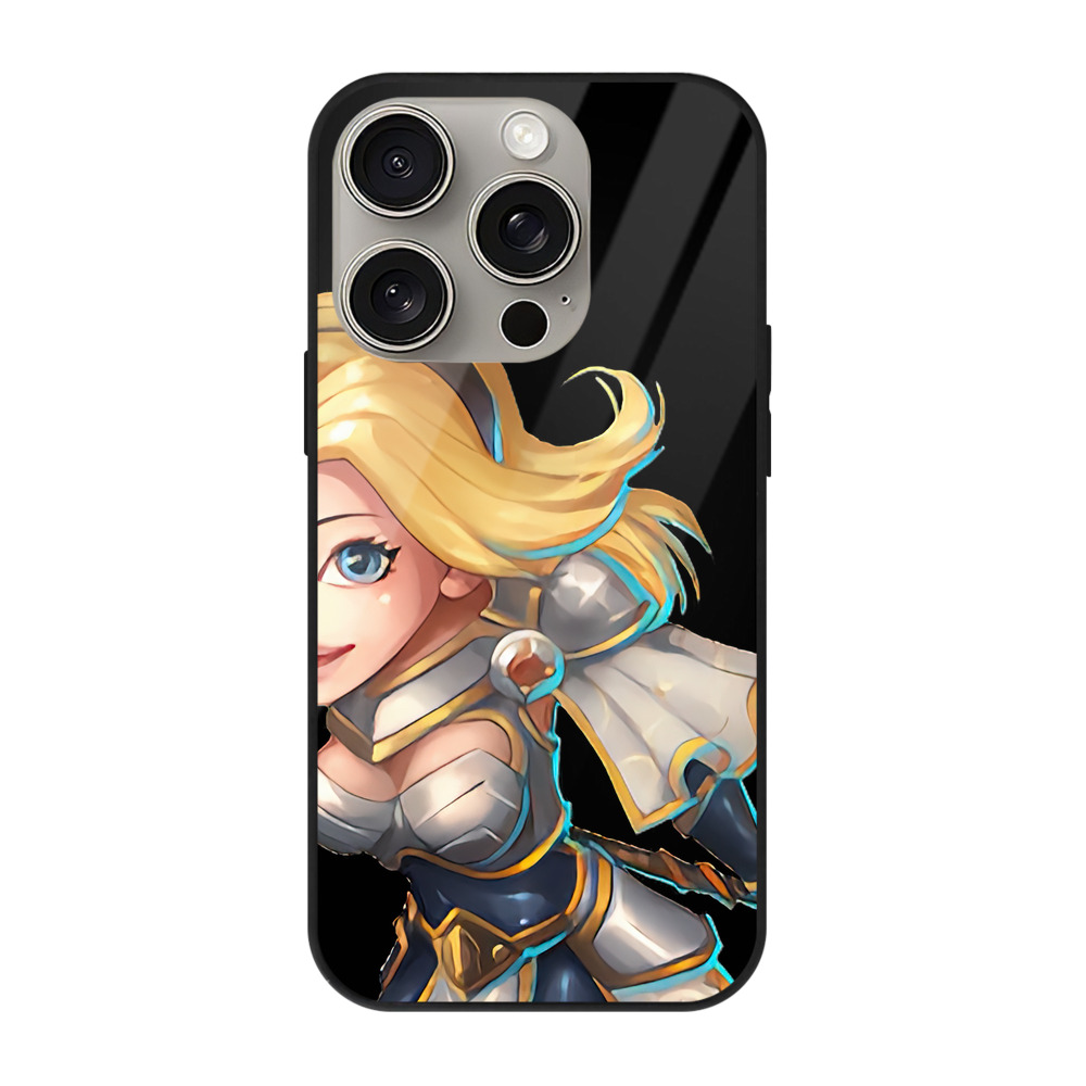 リーグ・オブ・レジェンド League of Legends LOL 【iPhone15Pro対応】スマホケース 耐衝撃＆黄変防止 背面ガラス
