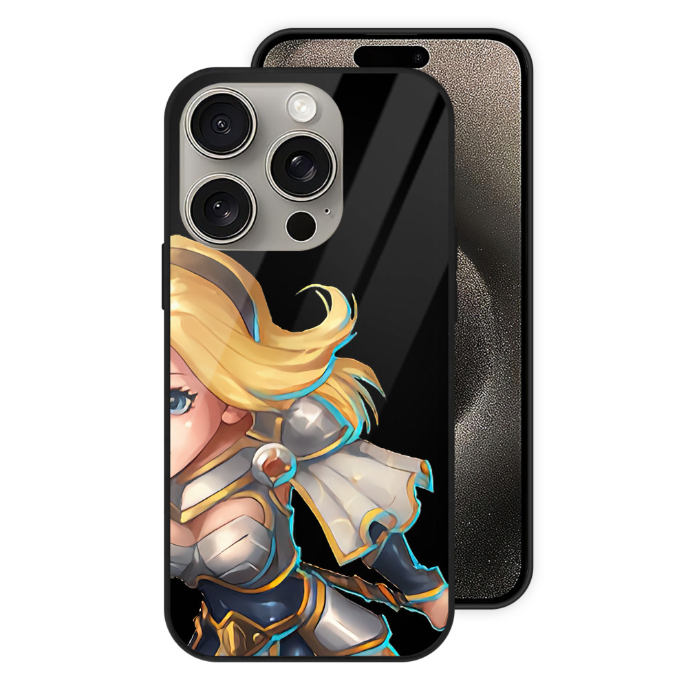 リーグ・オブ・レジェンド League of Legends LOL 【iPhone15Pro対応】スマホケース 耐衝撃＆黄変防止 背面ガラス