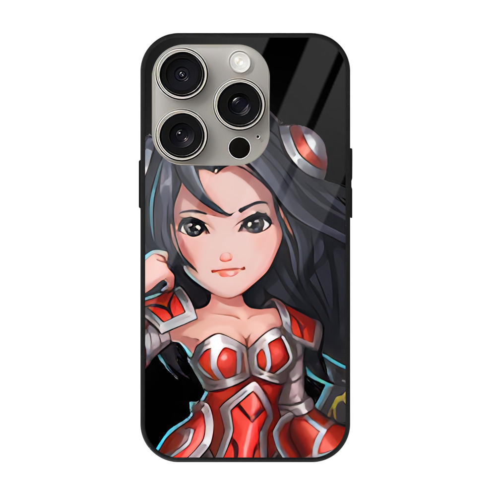 リーグ・オブ・レジェンド League of Legends LOL 【iPhone15Pro対応】スマホケース 耐衝撃＆黄変防止 背面ガラス