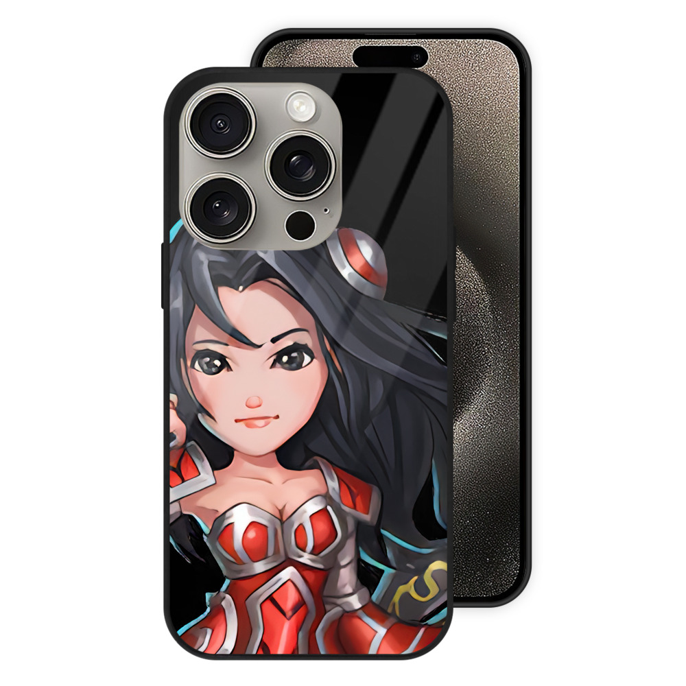 リーグ・オブ・レジェンド League of Legends LOL 【iPhone15Pro対応】スマホケース 耐衝撃＆黄変防止 背面ガラス