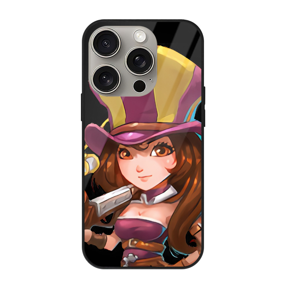 リーグ・オブ・レジェンド League of Legends LOL 【iPhone15Pro対応】スマホケース 耐衝撃＆黄変防止 背面ガラス