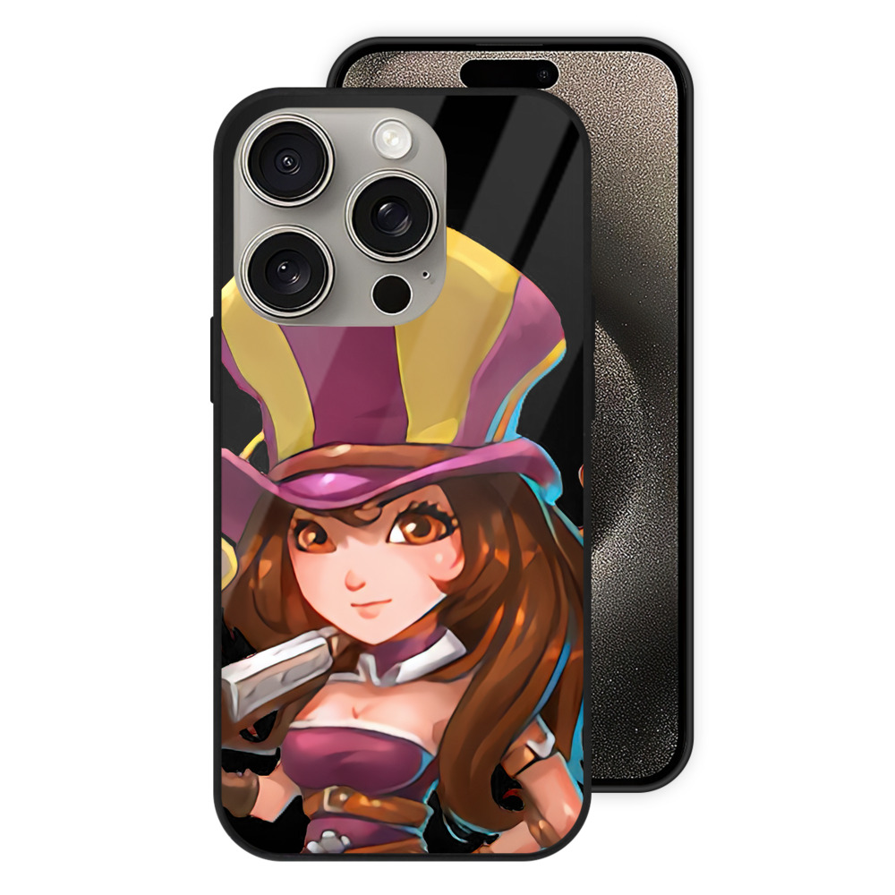 リーグ・オブ・レジェンド League of Legends LOL 【iPhone15Pro対応】スマホケース 耐衝撃＆黄変防止 背面ガラス