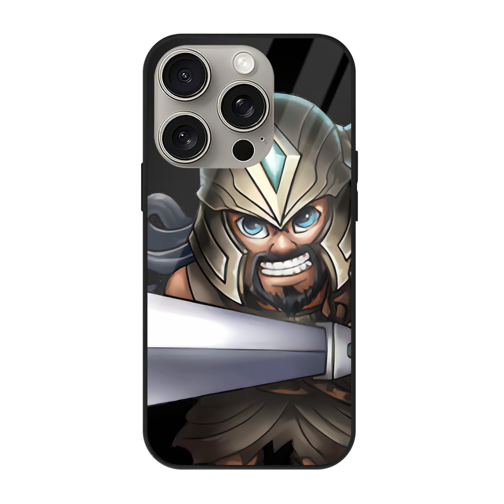 リーグ・オブ・レジェンド League of Legends LOL 【iPhone15Pro対応】スマホケース 耐衝撃＆黄変防止 背面ガラス