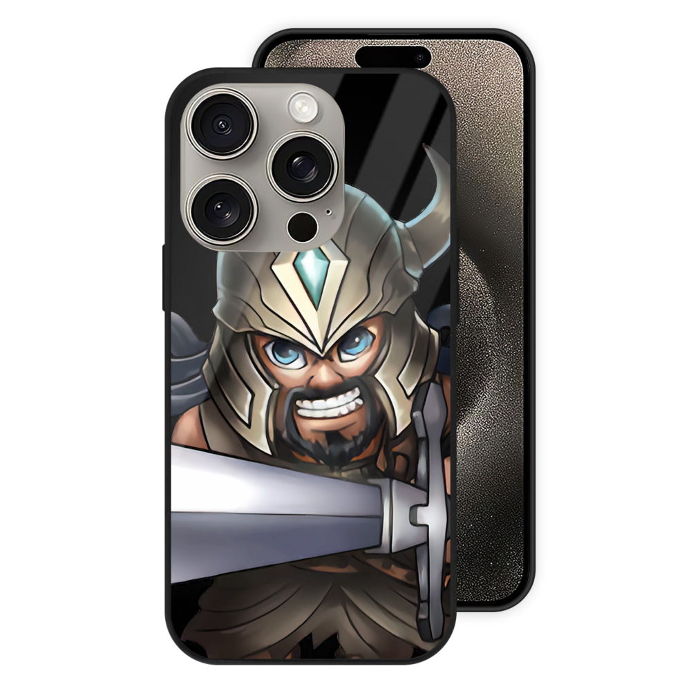 リーグ・オブ・レジェンド League of Legends LOL 【iPhone15Pro対応】スマホケース 耐衝撃＆黄変防止 背面ガラス