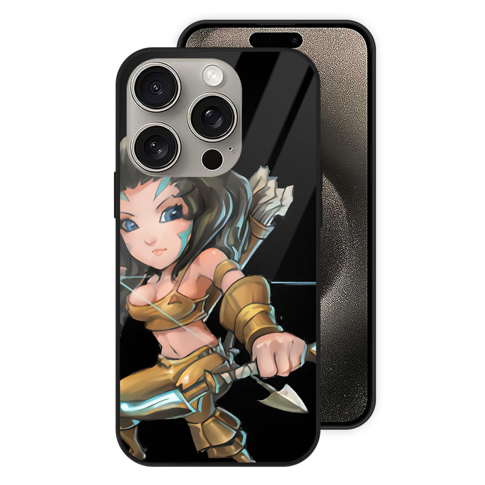 リーグ・オブ・レジェンド League of Legends LOL 【iPhone15Pro対応】スマホケース 耐衝撃＆黄変防止 背面ガラス