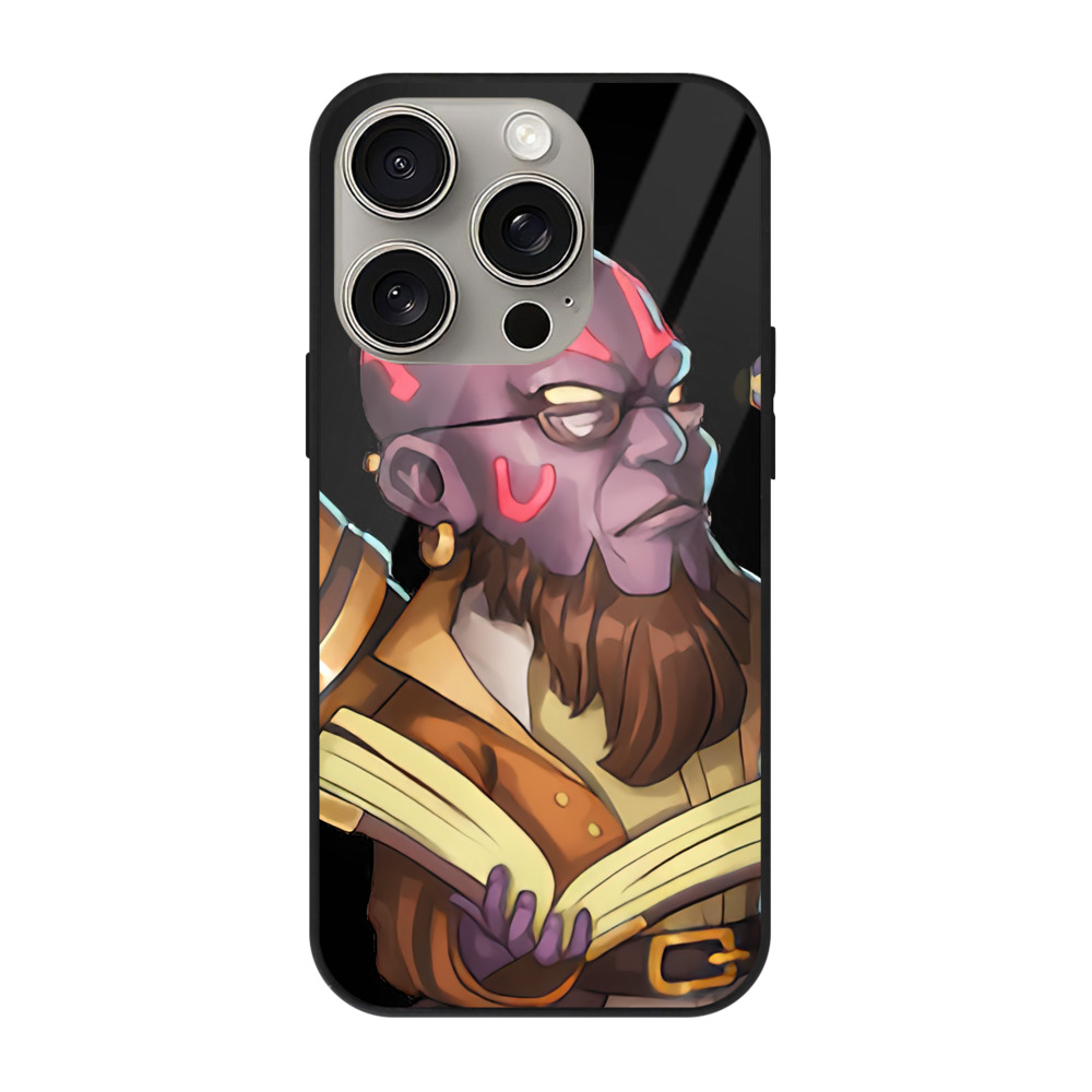 リーグ・オブ・レジェンド League of Legends LOL 【iPhone15Pro対応】スマホケース 耐衝撃＆黄変防止 背面ガラス